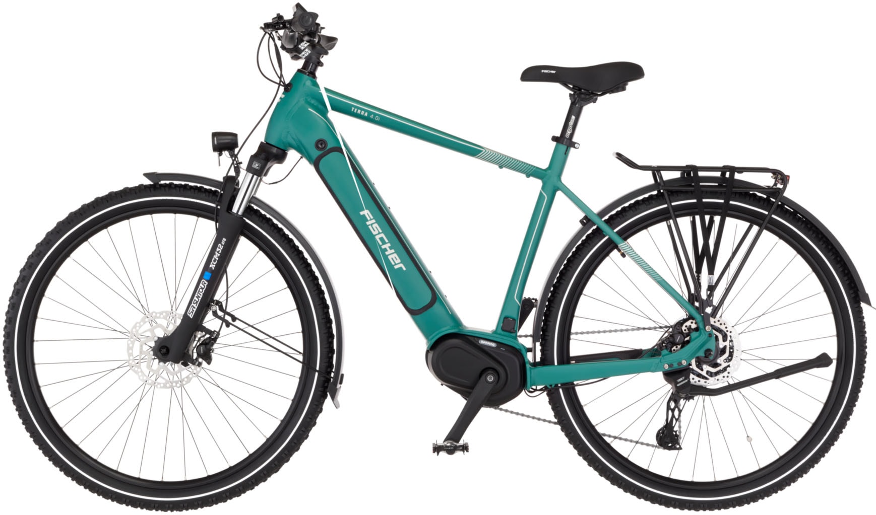FISCHER Fahrrad »TERRA 4.0i 630 55« 10 Gang Shimano CUES Schaltwerk Mittelmotor mit Akku-Ladegerät | mit Werkzeug,  Pedelec, Elektrofahrrad für Damen und Herren