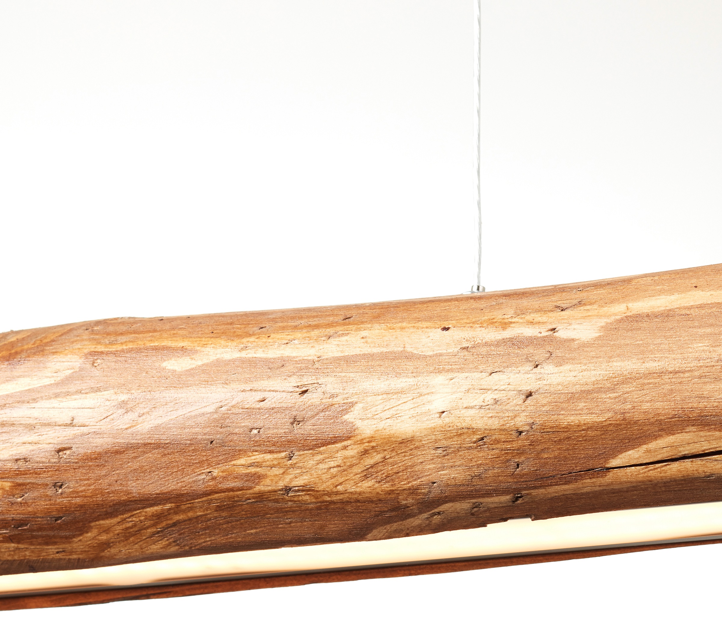 Brilliant LED Pendelleuchte »Odun«, 1 flammig, Leuchtmittel LED-Modul | LED fest integriert, 90 cm Breite, Touchdimmer, 2700 lm, warmweiß, Holz, kiefer gebeizt