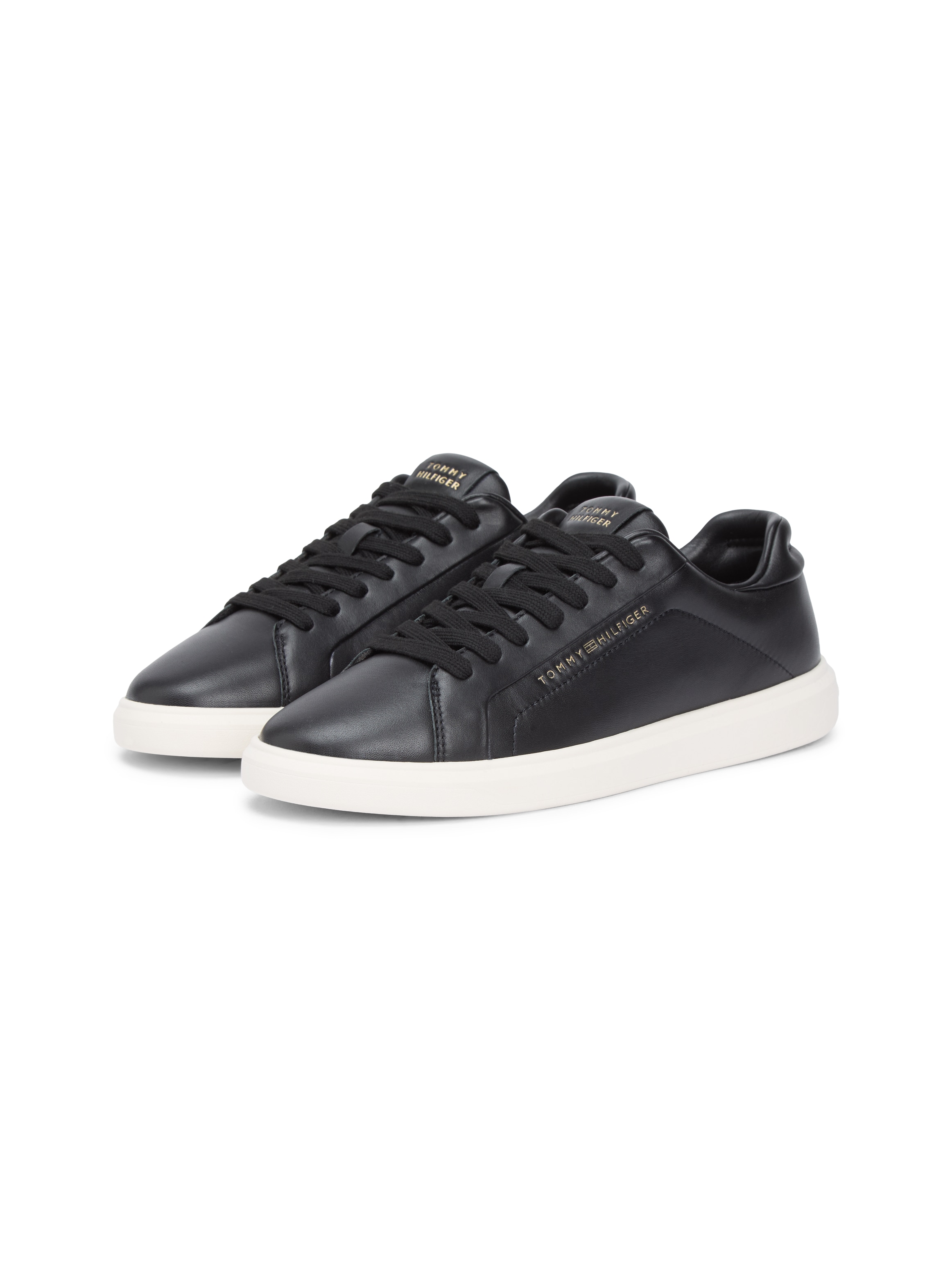 Tommy Hilfiger Plateausneaker »ICON COURT LIGHT WEIGHT SHINNY«  Freizeitschuh, Halbschuh, Schnürer mit TH-Logo  - klein ausfallend
