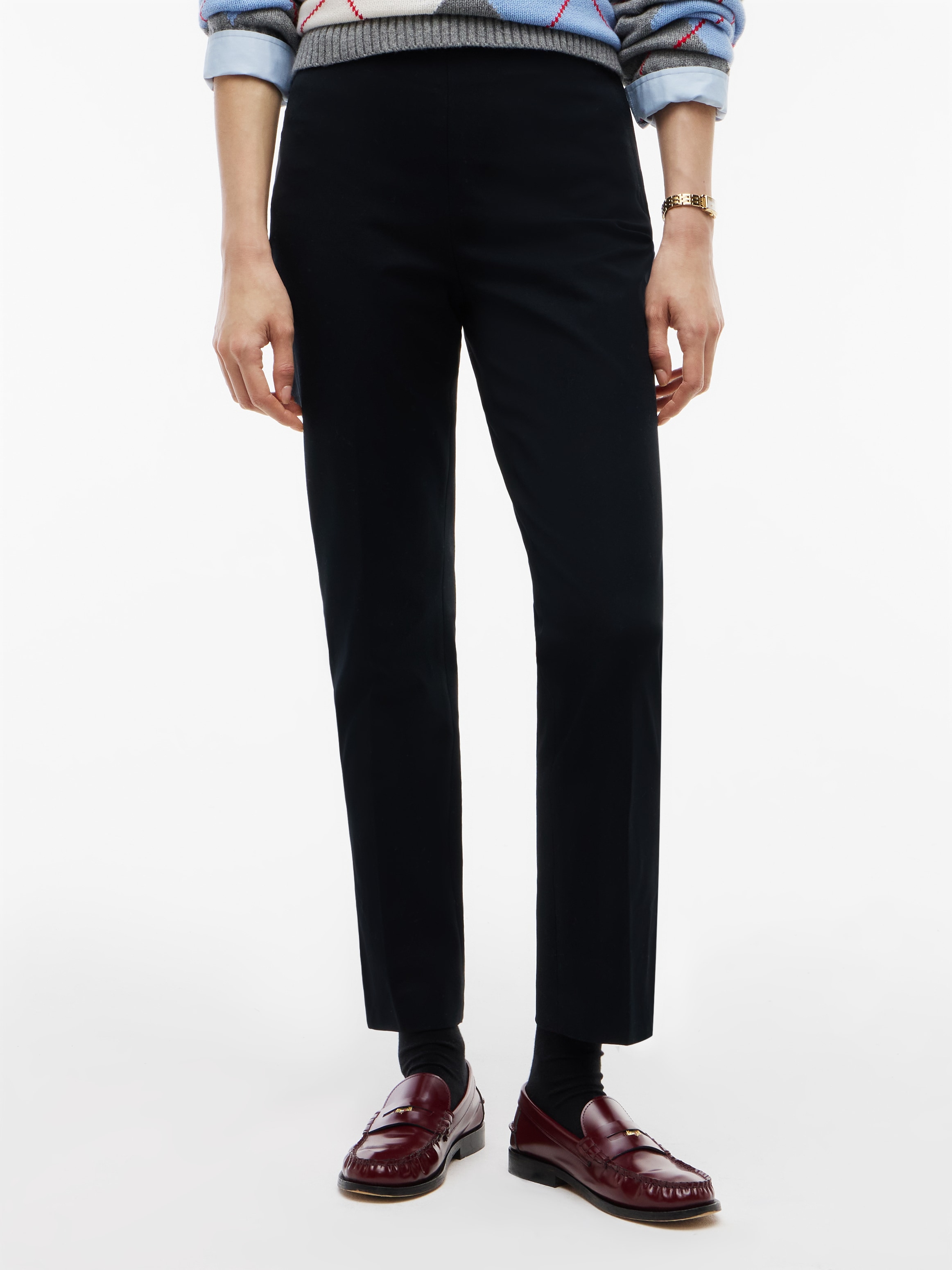 Tommy Hilfiger Anzughose »GABARDINE ZIP SLIM PANT«  Baumwollmischung, slim fit