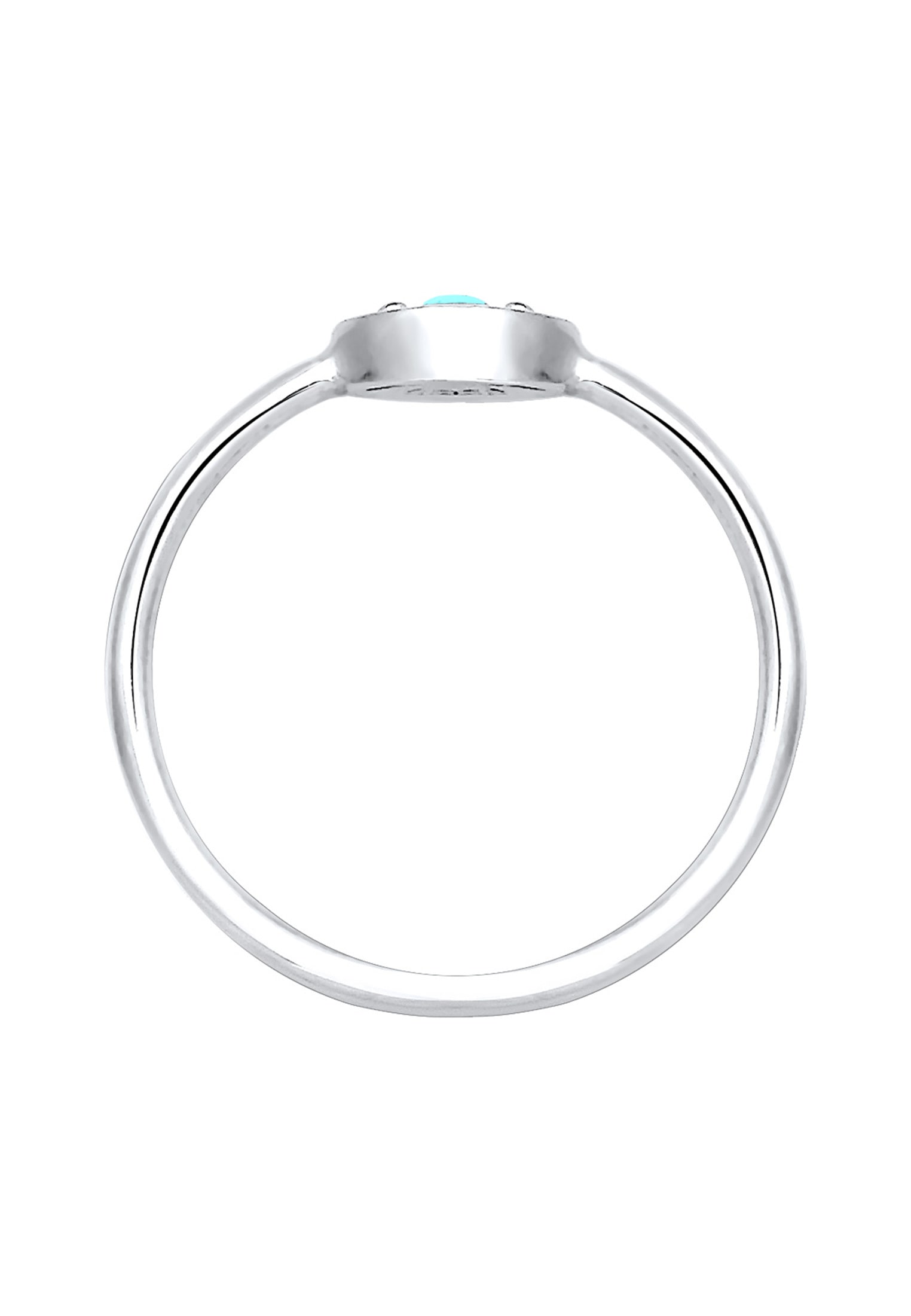 Elli Silberring »Ring Evil Eye Talisman Symbol mit Türkis 925 Silber«
