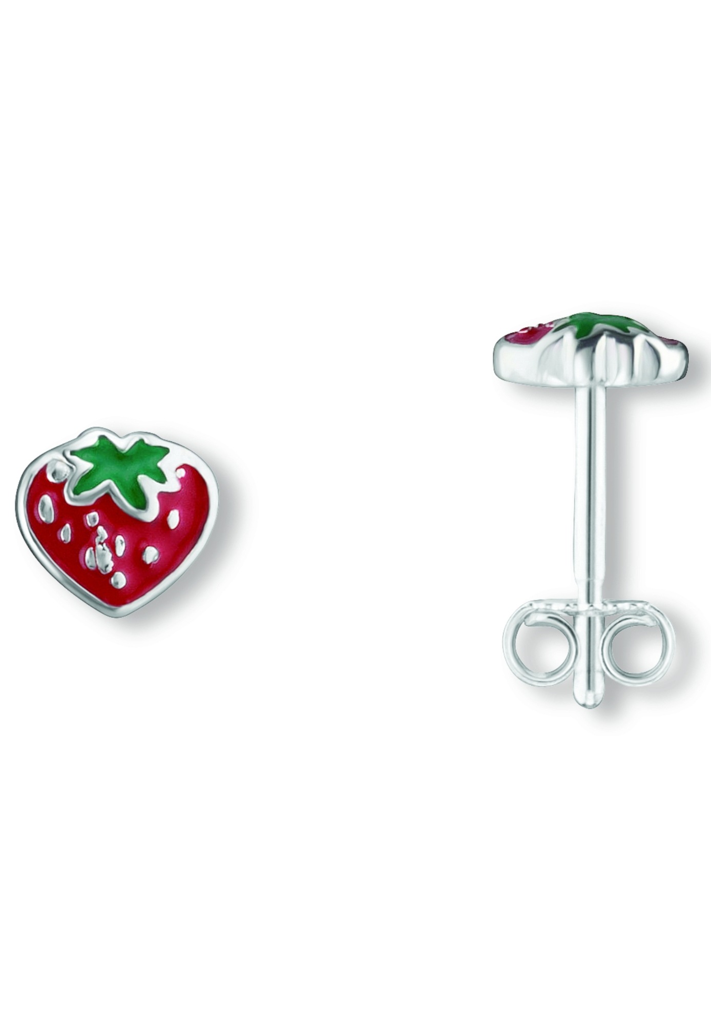 ONE ELEMENT Paar Ohrstecker »Erdbeere Ohrringe   Ohrstecker aus 925 Silber«