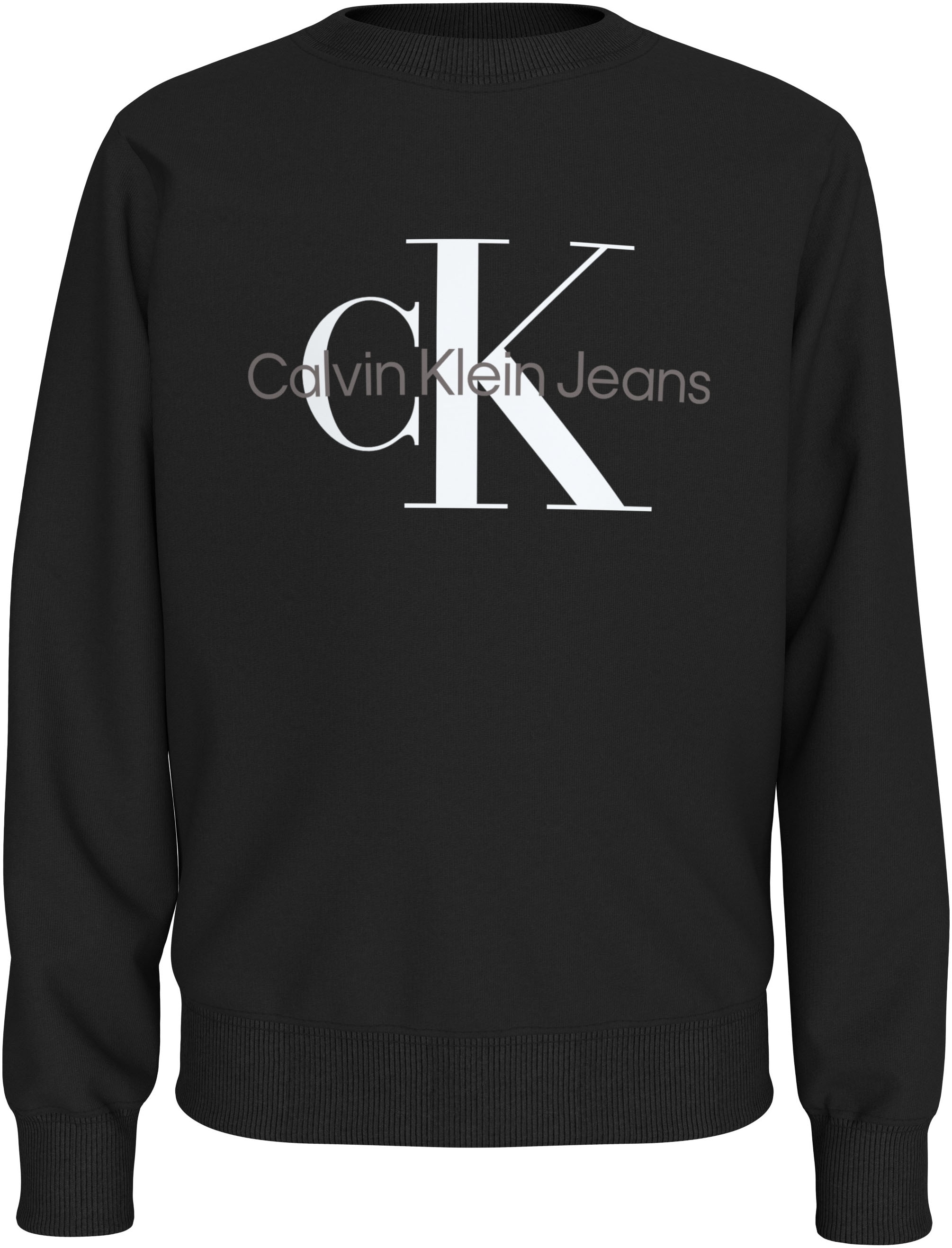 Calvin Klein Jeans Sweatshirt »CK Monogram Terry Cn«, für Kinder bis 16 Jahre und mit Logodruck