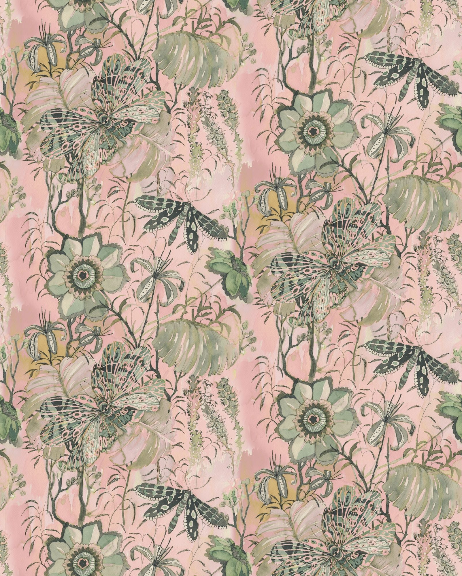 Komar Fototapete »Vlies Fototapete - Flower Chain - Größe 200 x 250 cm« Motiv | bedruckt glatt