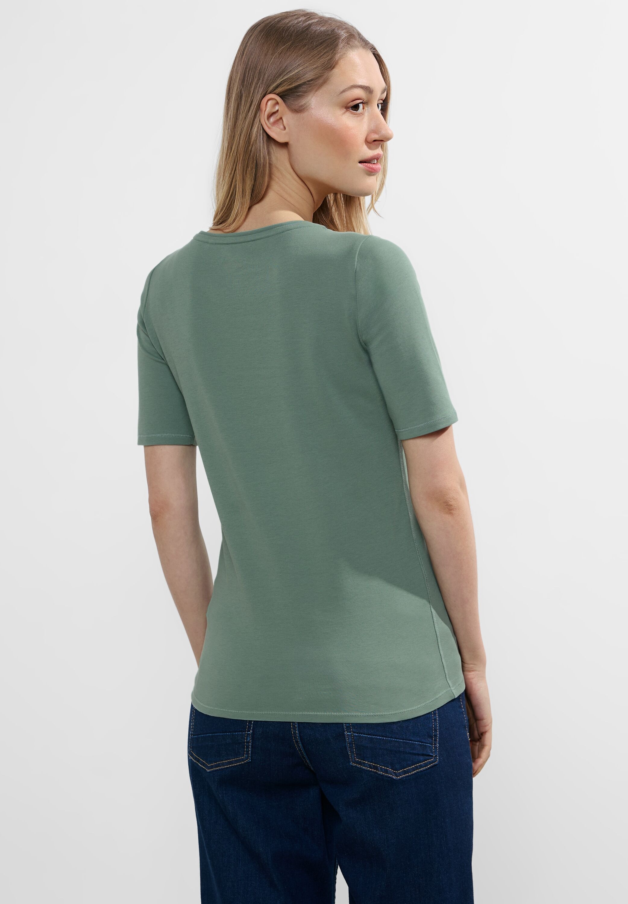 Cecil T-Shirt »Style NOS Lena«, mit klassischem Rundhalsausschnitt