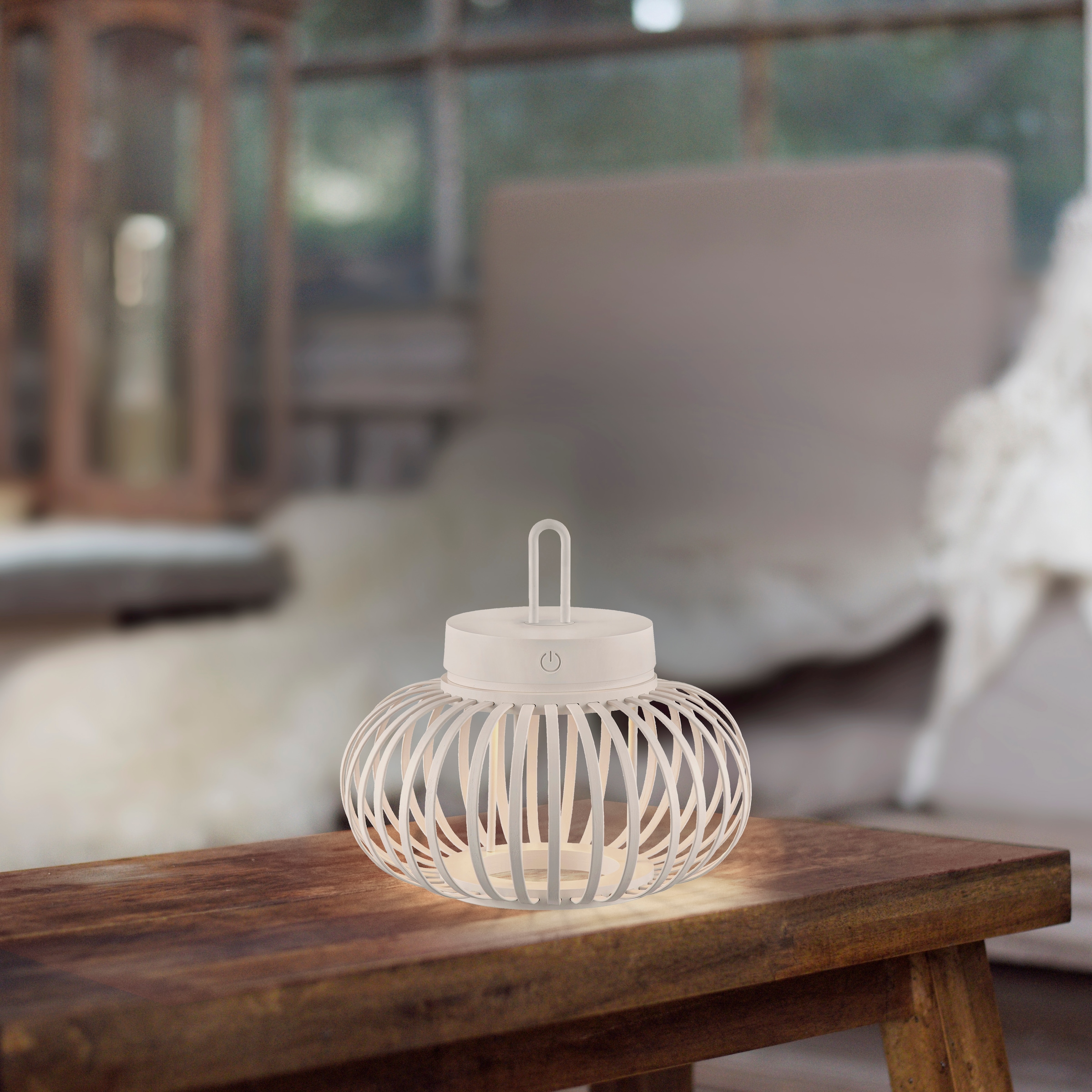 JUST LIGHT Pendelleuchte »AKUBA« LED-Modul 1 Stk. Warmweiß Akkuleuchte