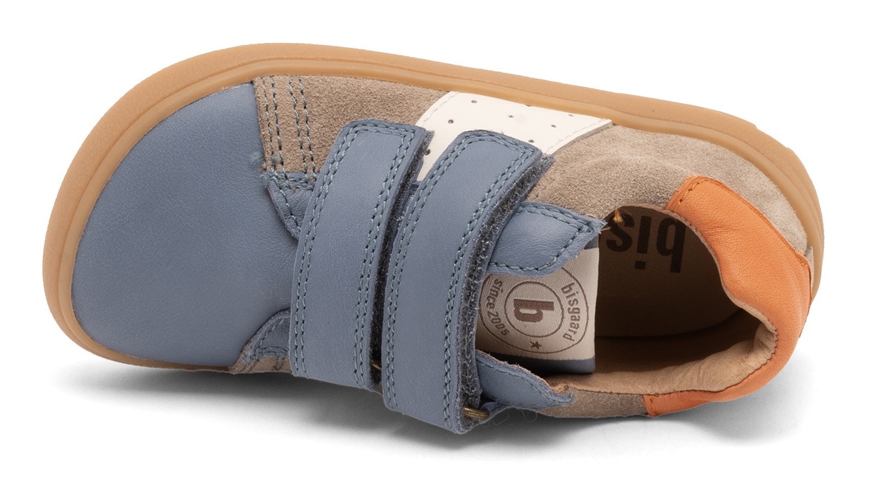 Bisgaard Klettschuh »barefoot ricco Weite: normal«, Barfußschuh, Sneaker mit Lederfutter, Größenschablone zum Download