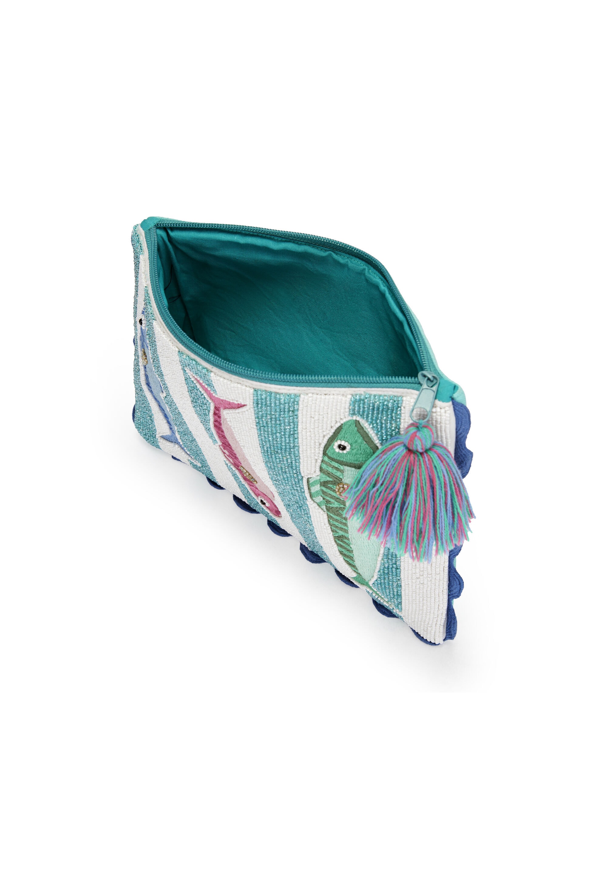 Codello Clutch »Fish Parade« mit Quaste