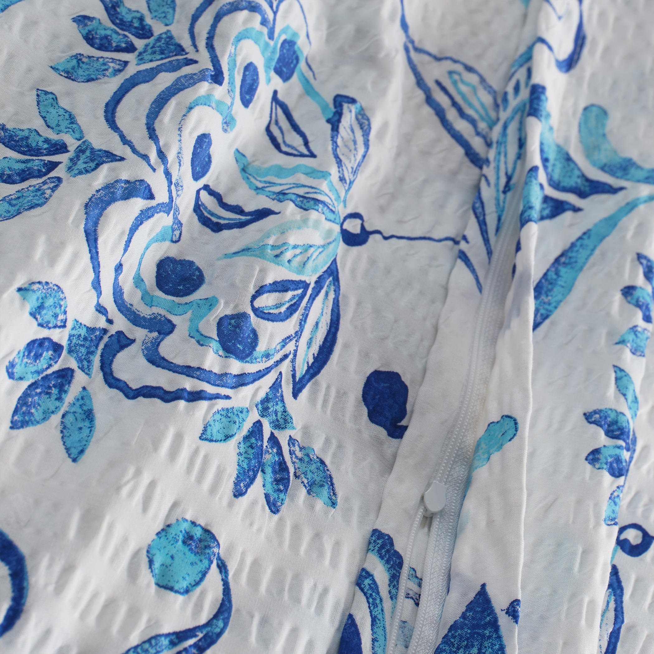 Florella Bettwäsche »»Fania blau « Soft-Seersucker,  100% Baumwolle«