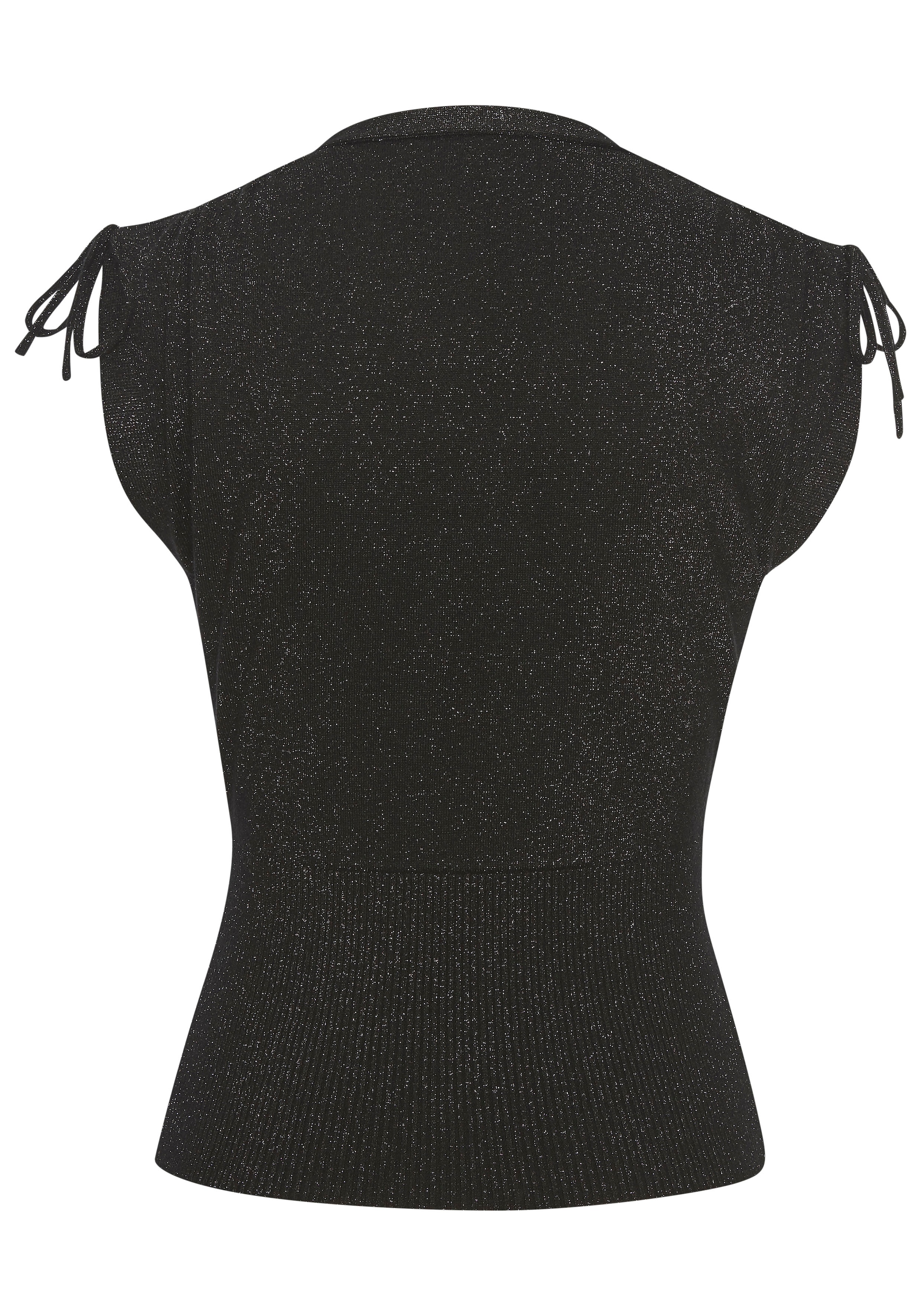 LASCANA Stricktop, mit glänzendem Lurexgarn