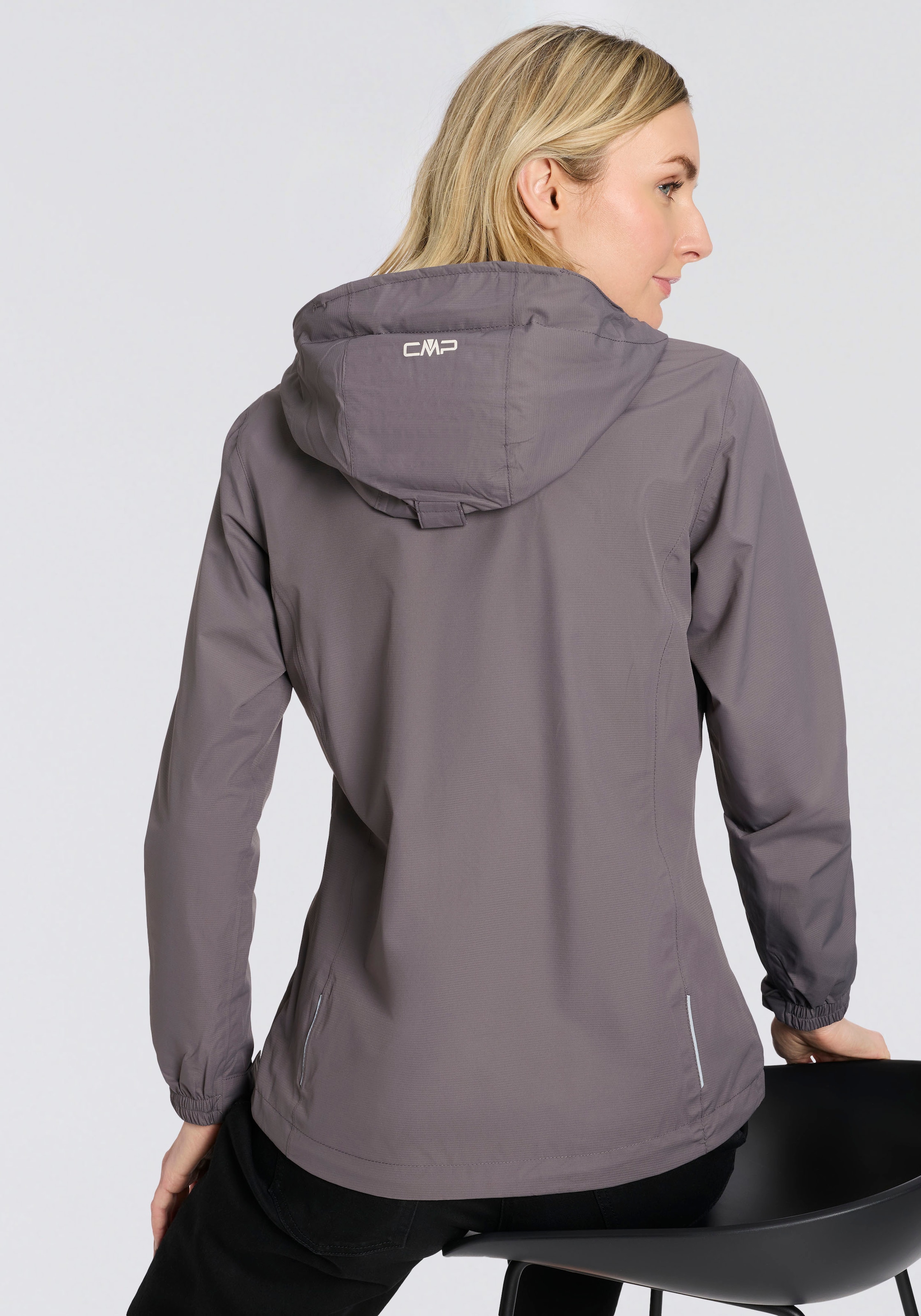 CMP Regenjacke mit Kapuze für Wandern und Outdoor-Aktivitäten, winddicht, wasserdicht