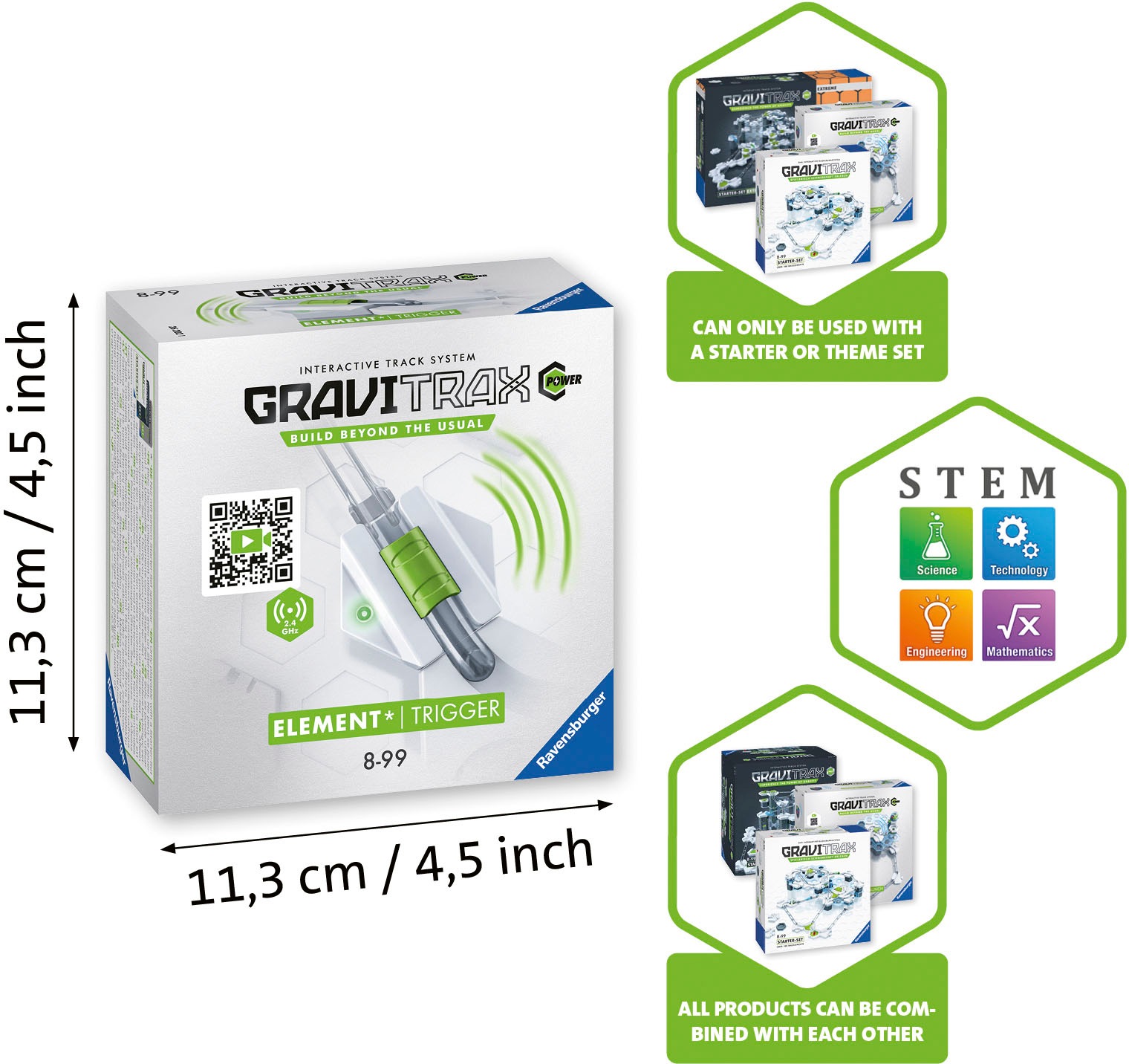 Ravensburger Kugelbahn-Bausatz »GraviTrax POWER Trigger«, Made in Europe