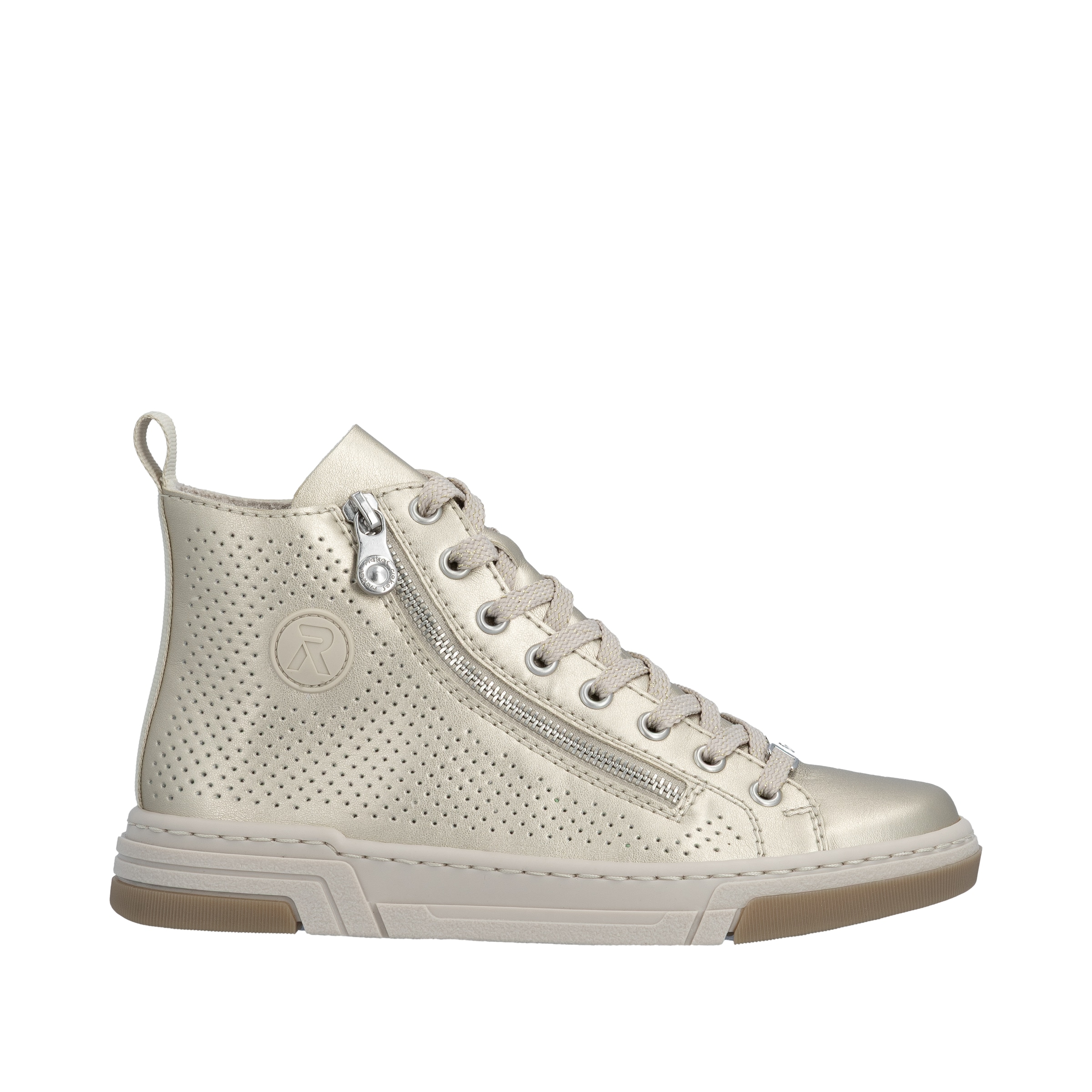 Rieker Sneaker  High Top-Sneaker, Freizeitschuh, Schnürschuh mit Plateausohle