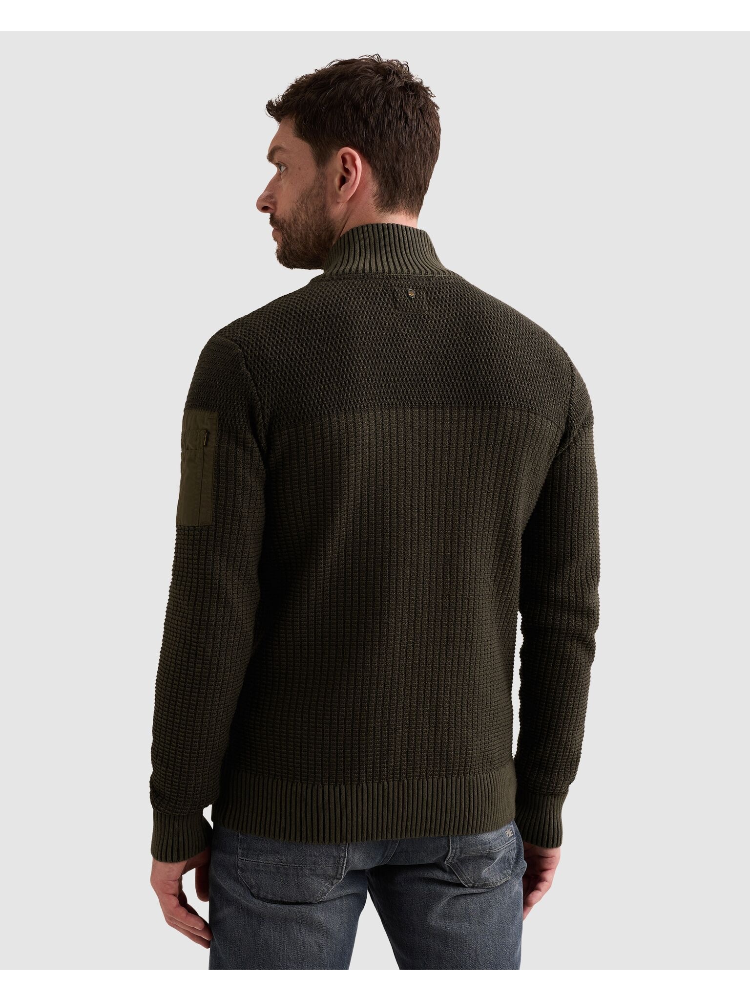 PME LEGEND Cardigan mit markanter Struktur, Baumwolle, Regular Fit