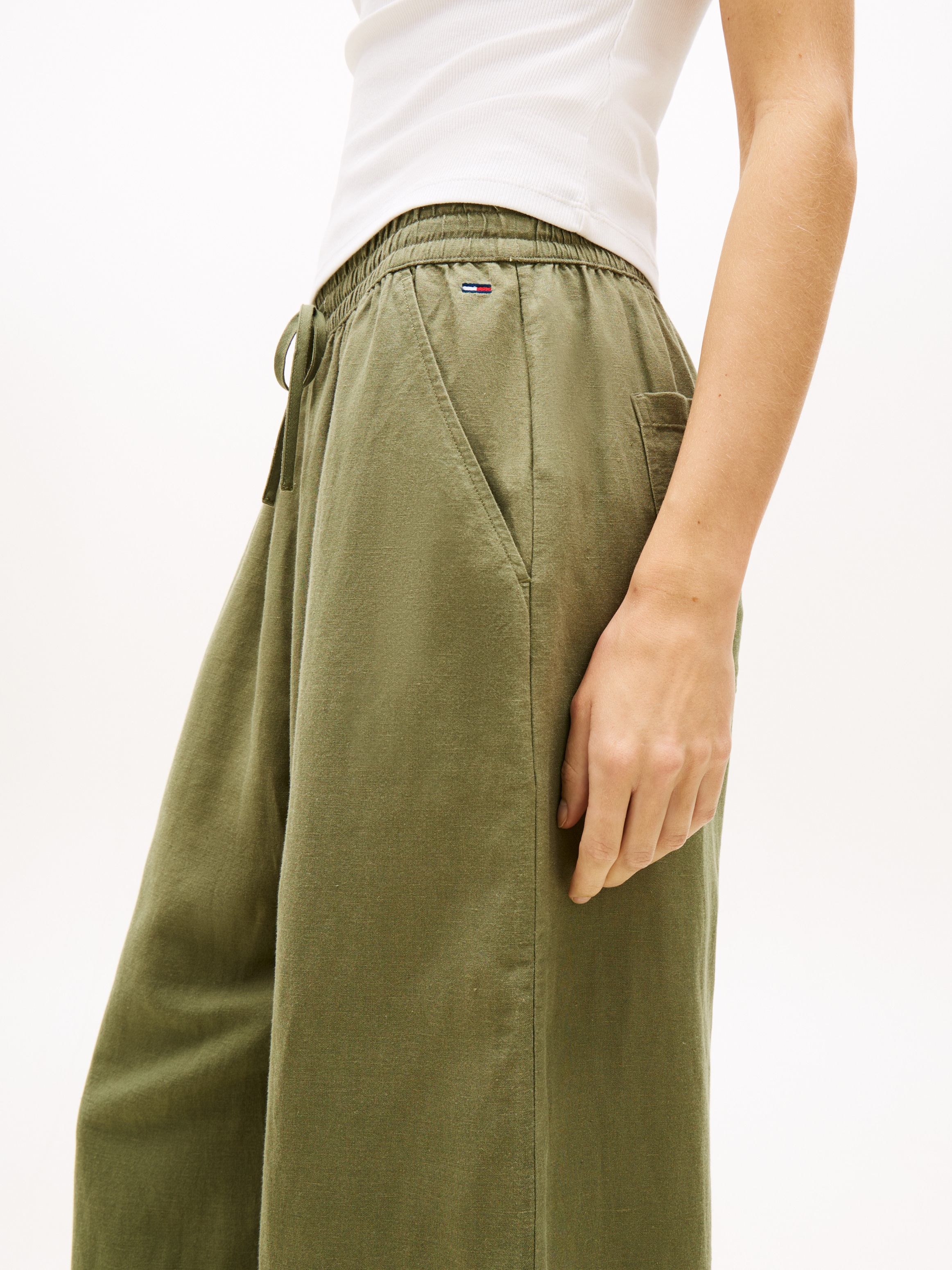 Tommy Jeans Schlupfhose »TJW ESSENTIAL LINEN PANTS«  mit Leinen, Loose Fit