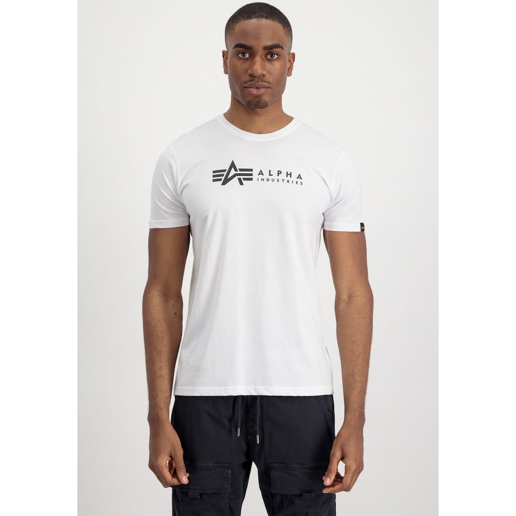 Alpha Industries Rundhalsshirt »Label T 2 Pack«, (Packung, 2 tlg., 2er-Pack)