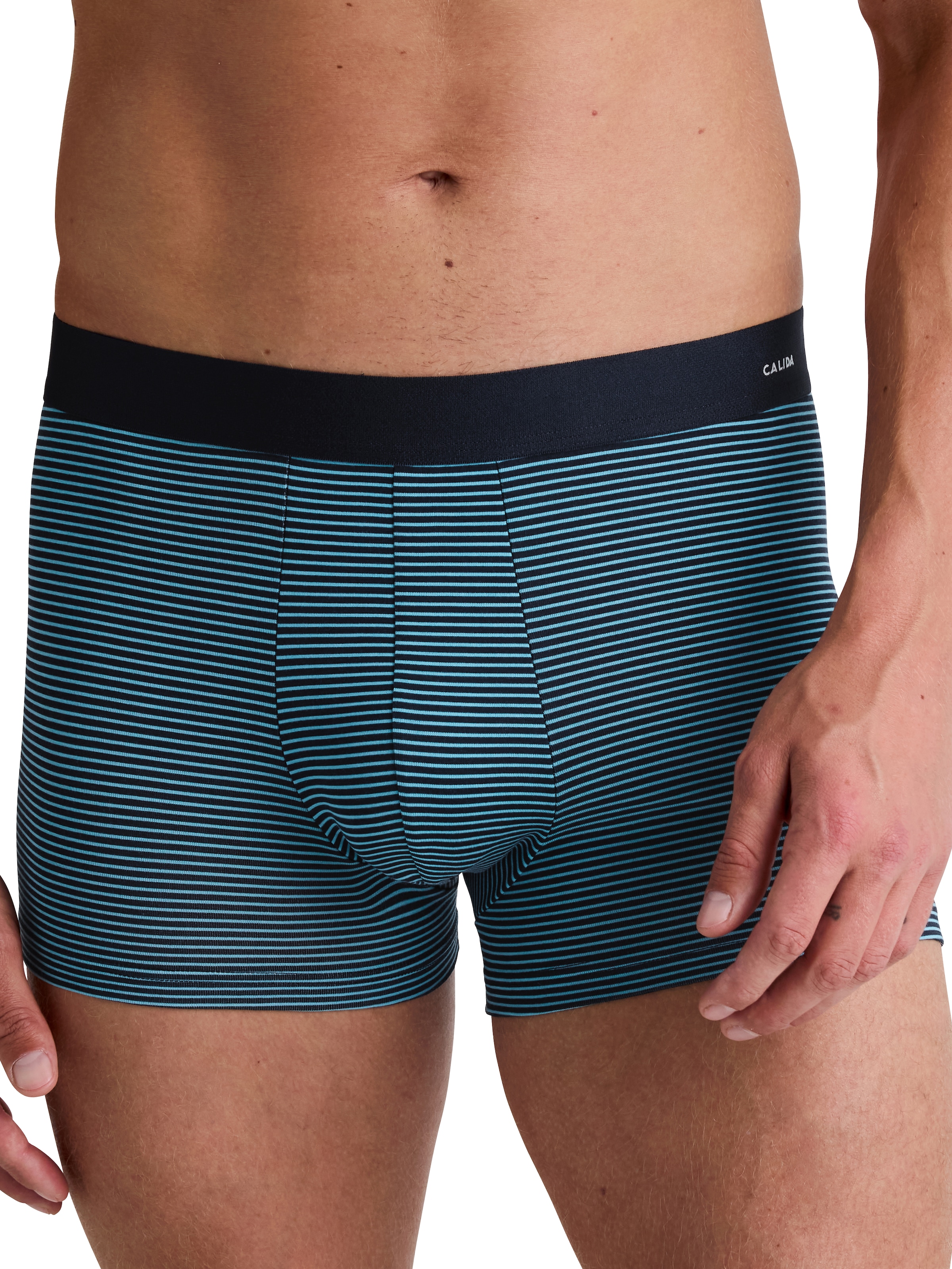 CALIDA Boxershorts »Cotten Code Design«, mit weichem Elastikbund