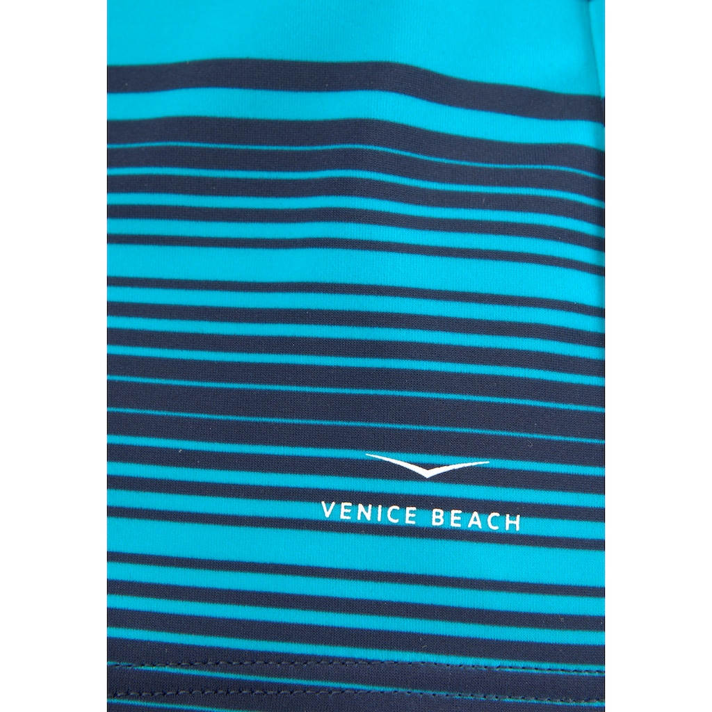 Venice Beach Boxer-Badehose, im Streifendesign