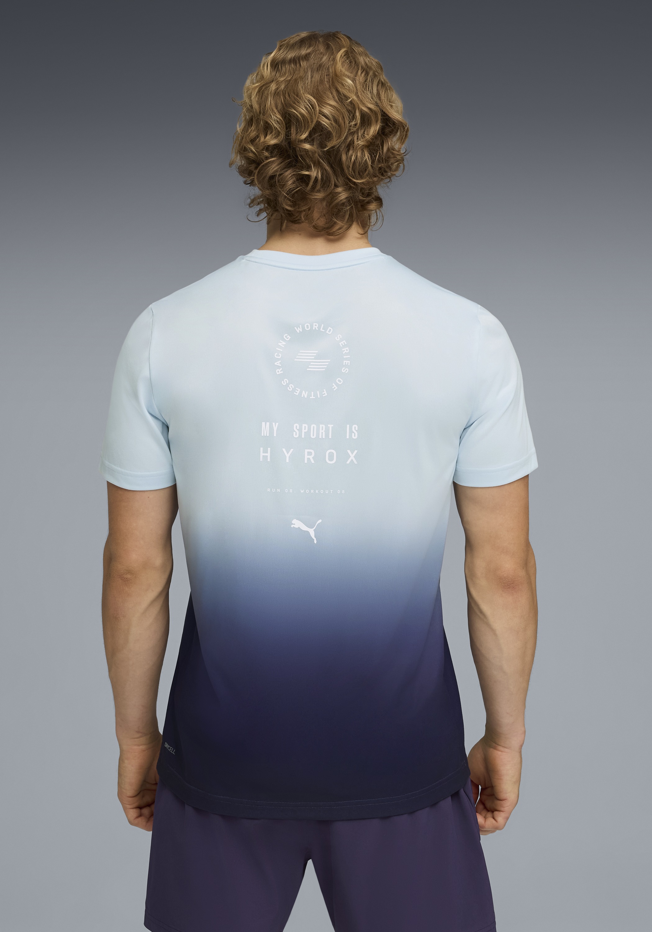 PUMA Trainingsshirt »M  X HYROX POLY GRAPHIC TEE« reguläre Passform, Kurzarm, für Fitness und sportliche Aktivitäten