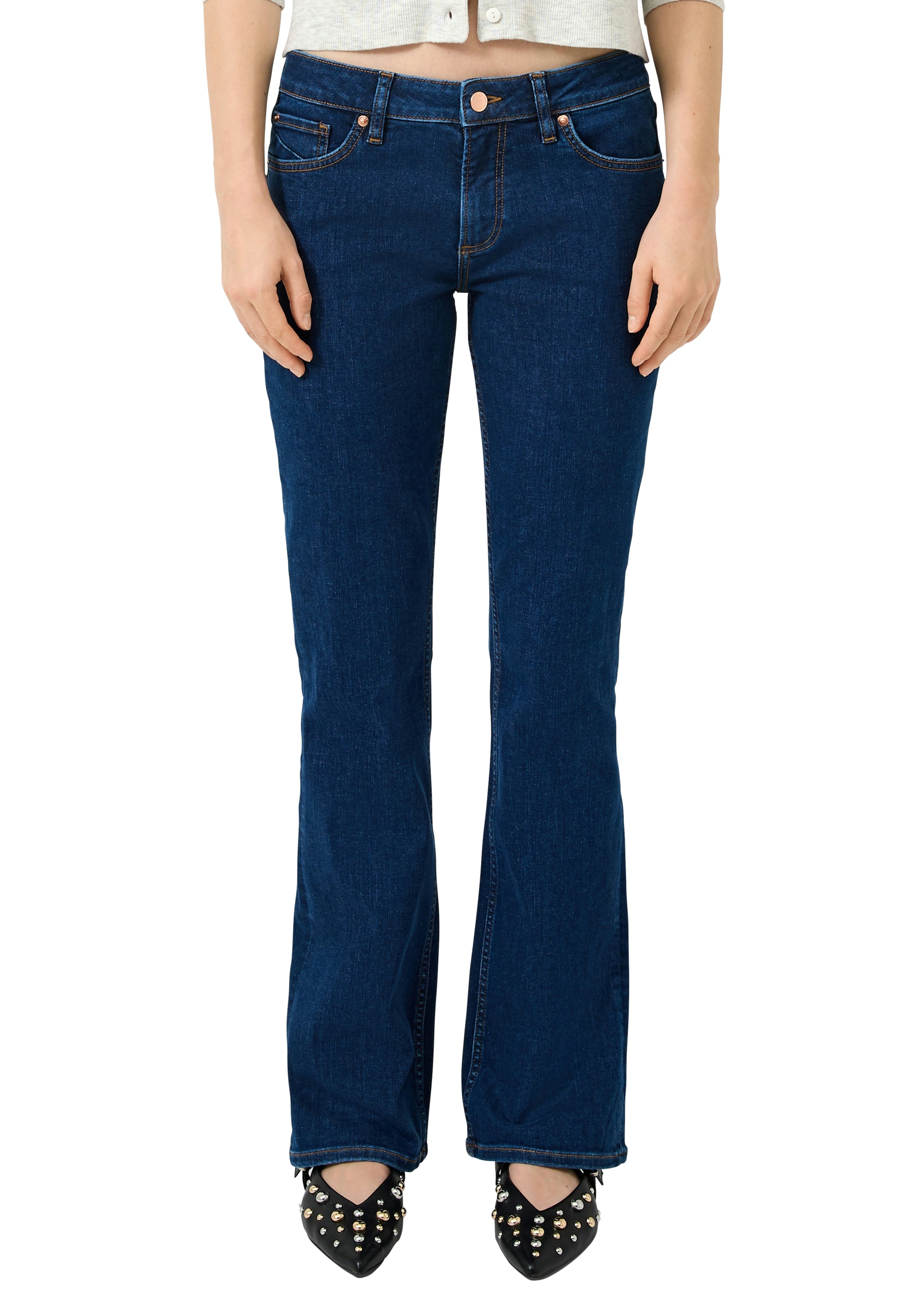 QS Schlagjeans mit Schlag und Stretch