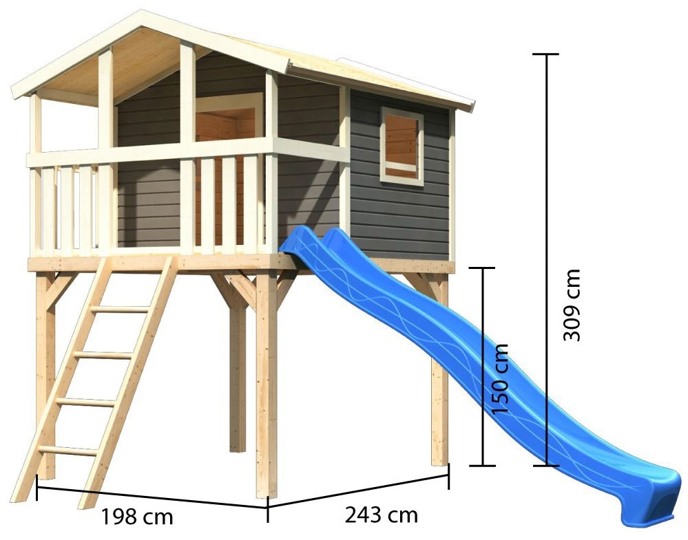 KONIFERA Spielturm »Unfug«, BxTxH: 198x244x309 cm