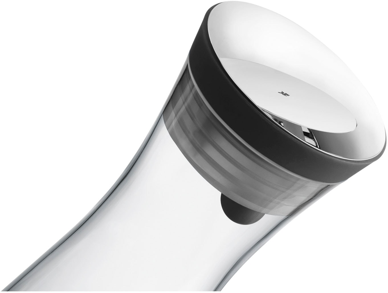 WMF Wasserkaraffe »Basic für Kalt- und Warmgetränke, Silikonrand, 1 l Fassungsvermögen« Close-Up-Verschluss ink. integriertem Sieb, spülmaschinengeeignet