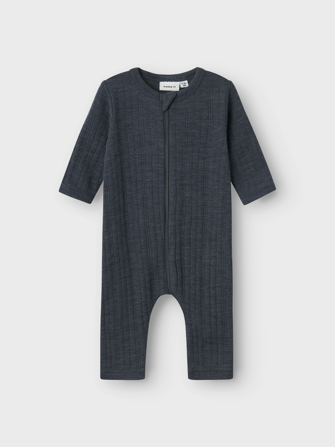 Name It Schlafanzug »NBMWANG WOOL NEEDLE NIGHTSUIT SOLID NOOS«, aus reiner Merinowolle