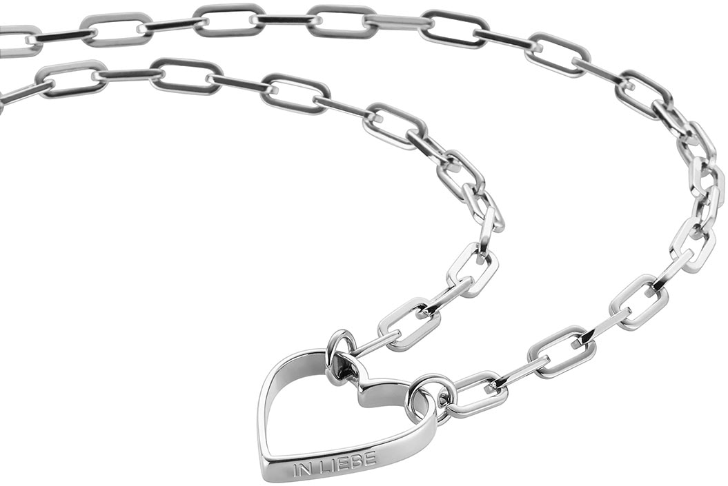 Liebeskind Berlin Kette mit Anhänger »Schmuck Geschenk Edelstahl Halskette Herz, LJ-0349-N-45«