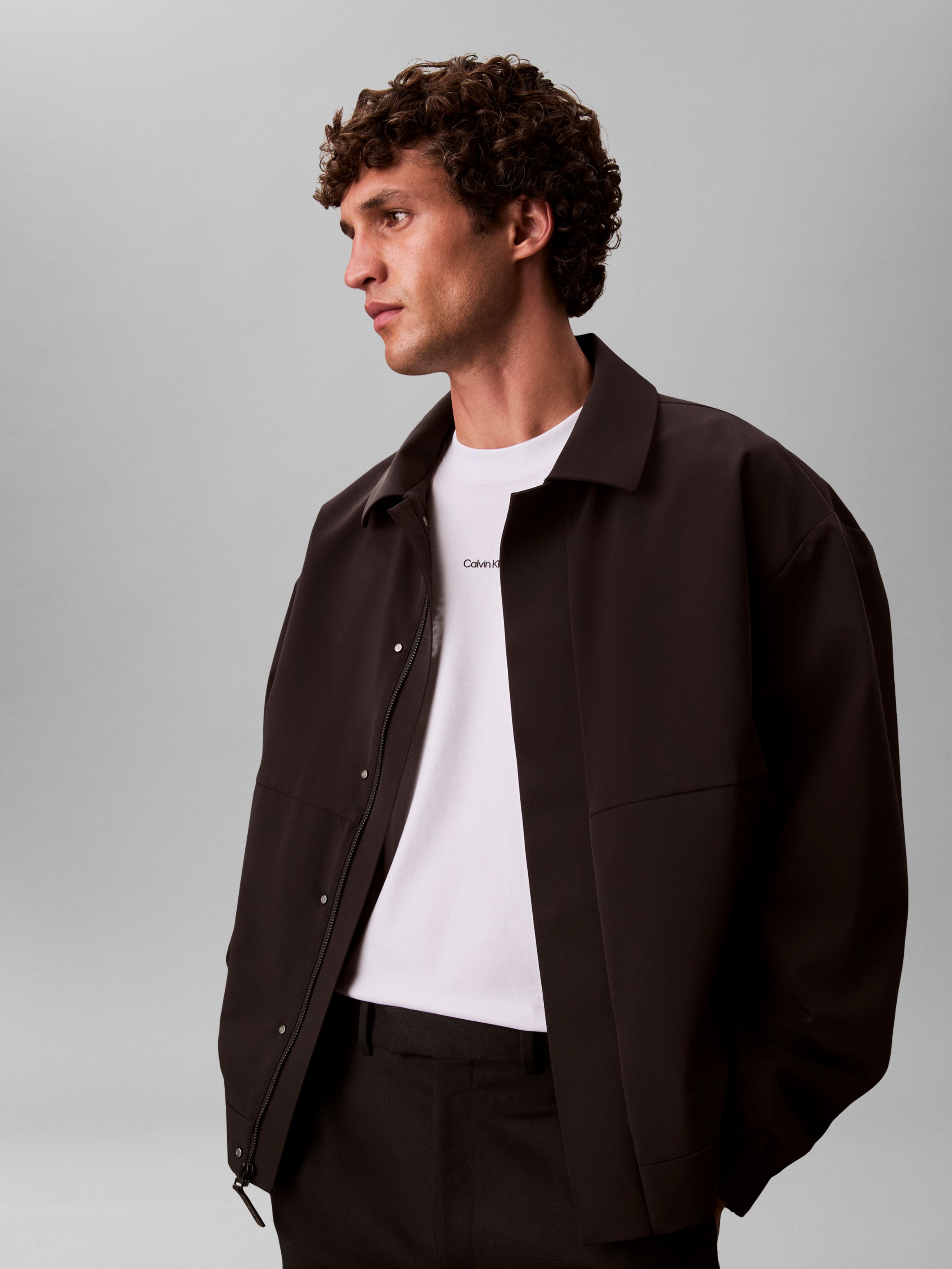 Calvin Klein T-Shirt »SS STRETCH PIQUE NANO EASY TEE« Mit Rundhalsausschnitt