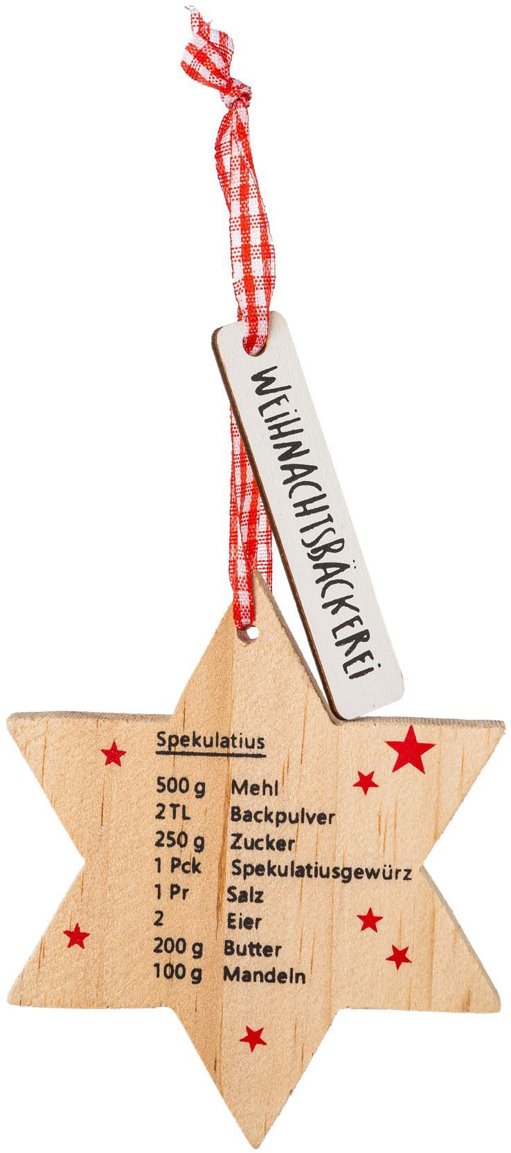 Creativ home Dekohänger »Deko-Hänger Weihnachtsbäckerei« mit 3 Plätzchen-Motiven