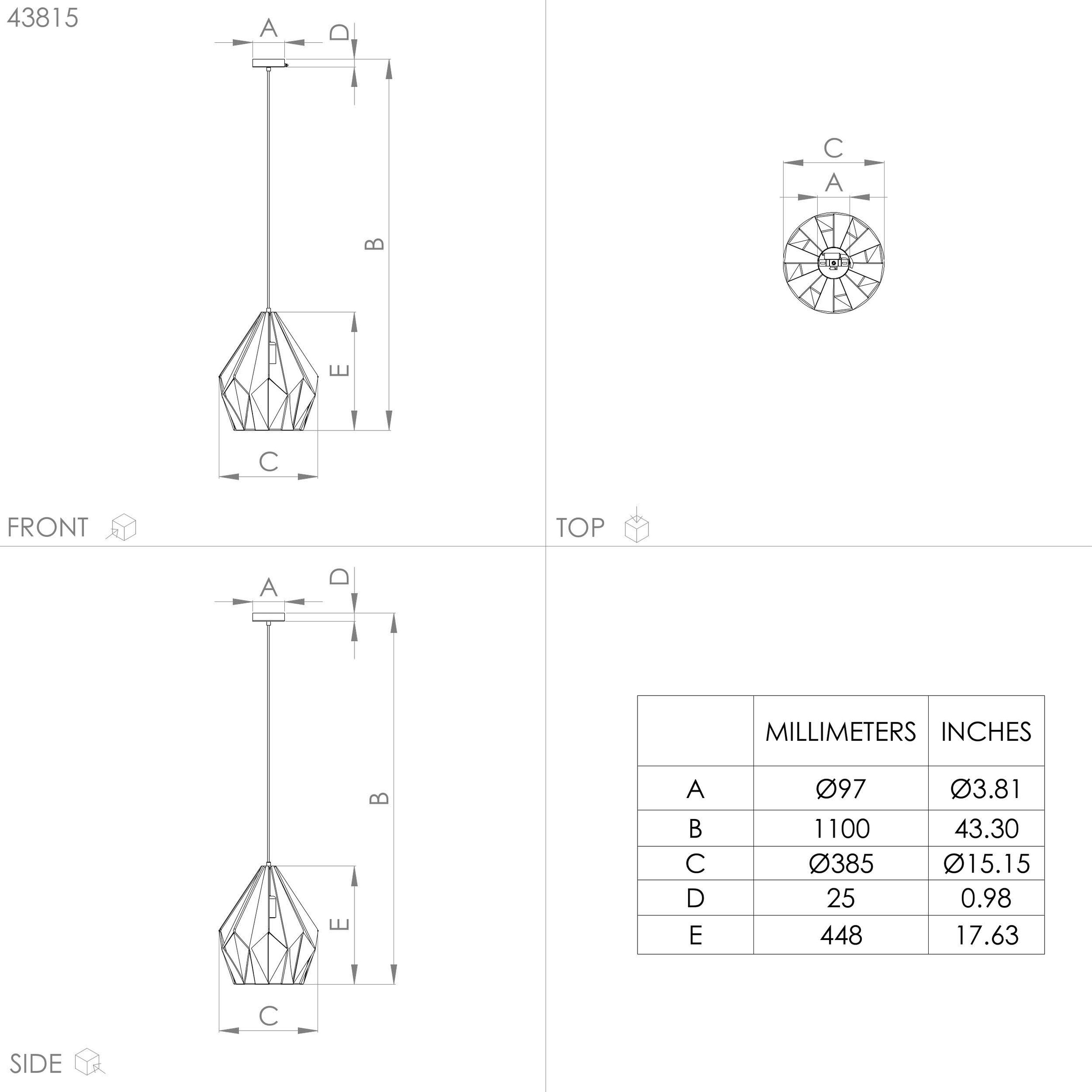 EGLO Hängeleuchte »CARLTON Pendellampe, Stahl, E27, Hängelampe, Vintage, Esszimmerlampe« E27 1 Stk. Hängeleuchte, H110 x Ø38,5 cm, goldfarben, 1X60W exkl.