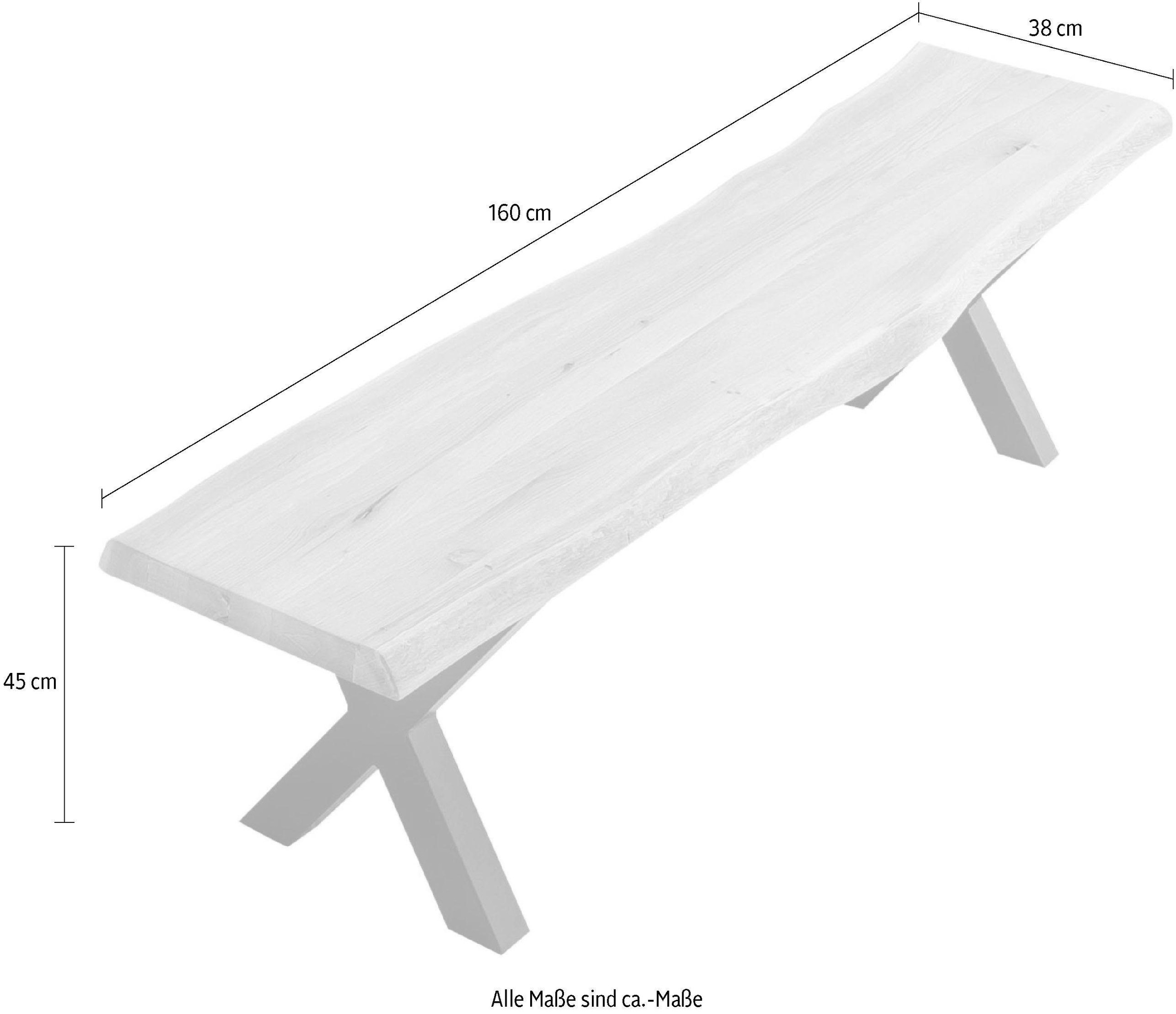 Home affaire Bank »Tristan« aus Massivholz Eiche