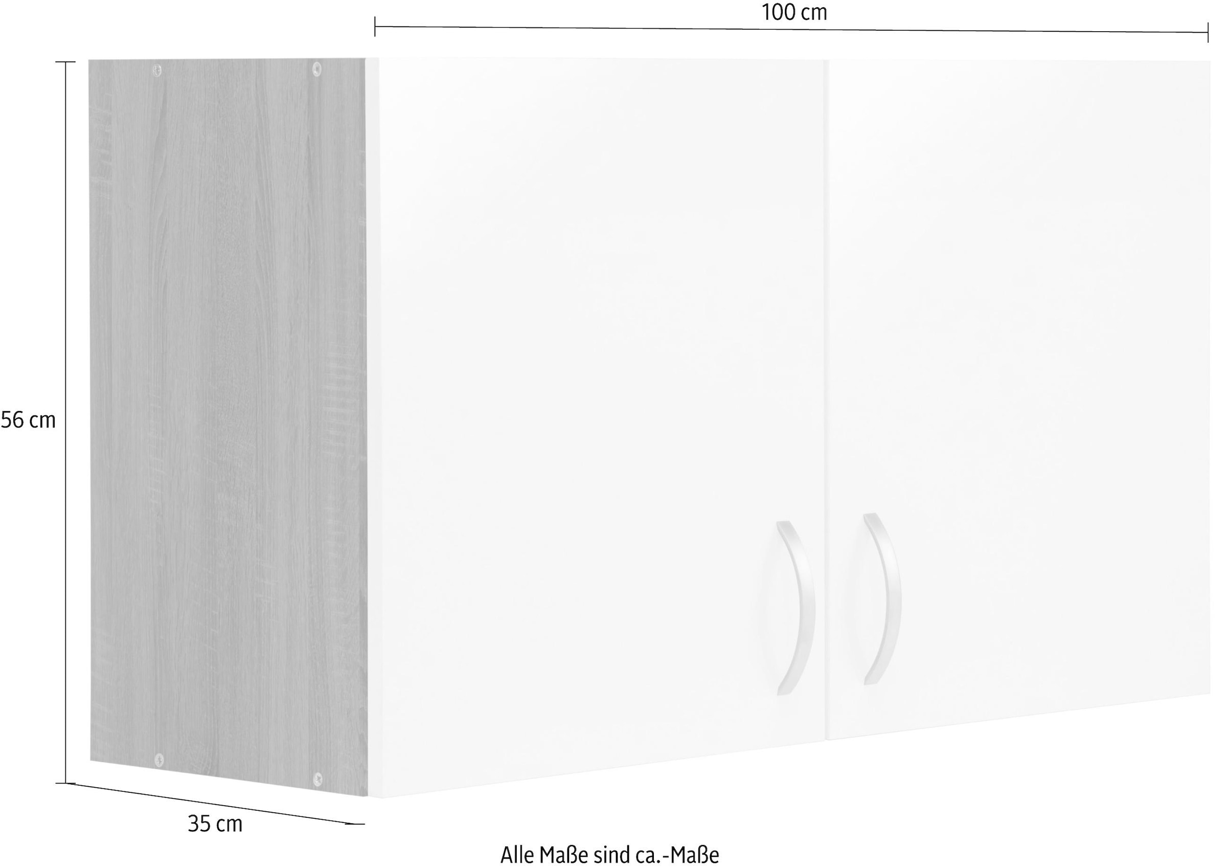 wiho Küchen Hängeschrank »Flexi«, Breite 100 cm breit bei OTTO
