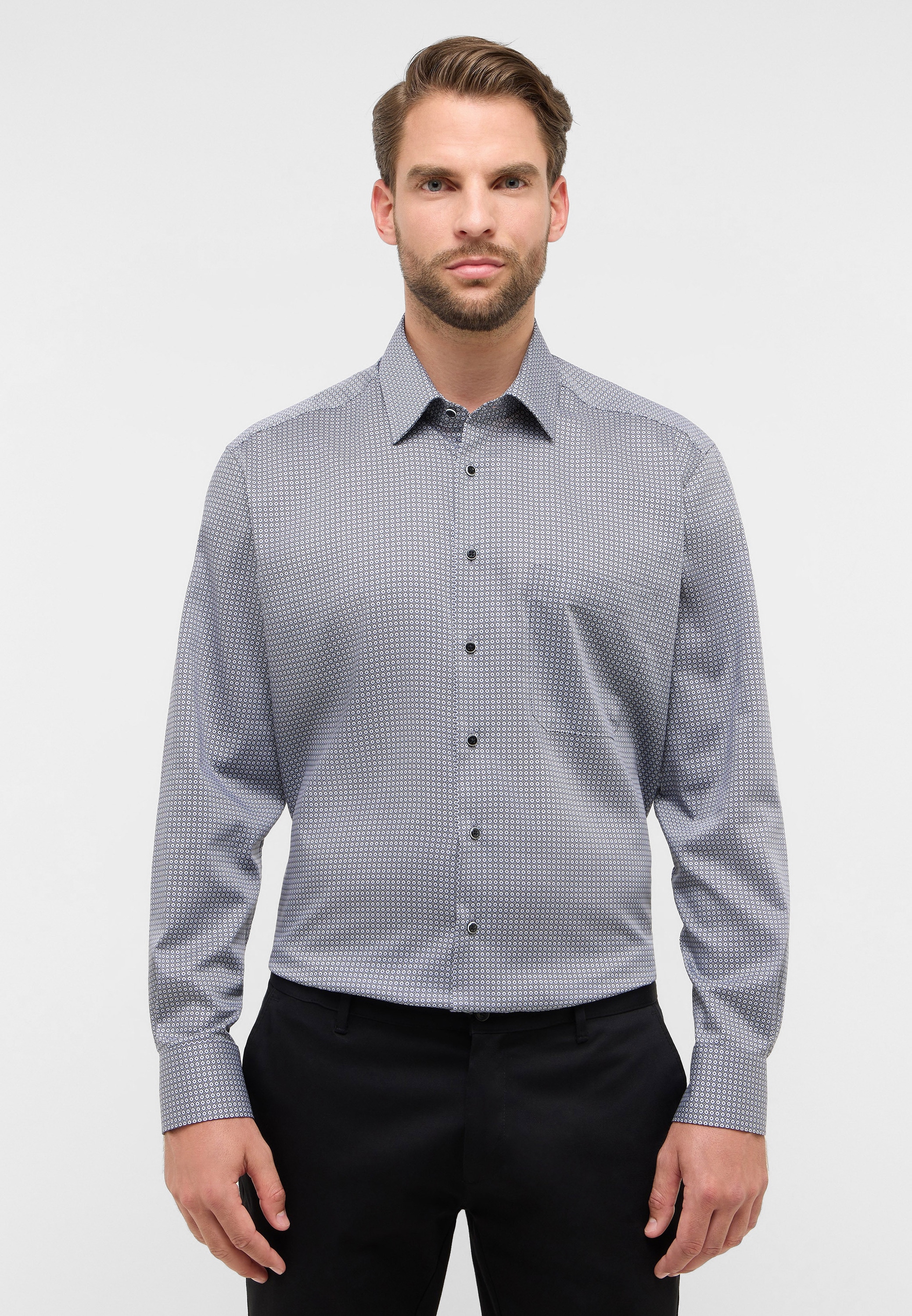 Eterna Langarmhemd »COMFORT FIT« NON IRON (bügelfrei)