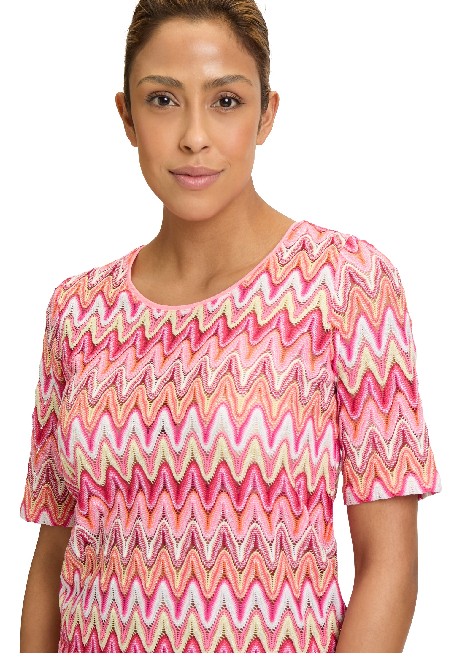 Betty Barclay T-Shirt »Spitzenshirt mit Rippbündchen«