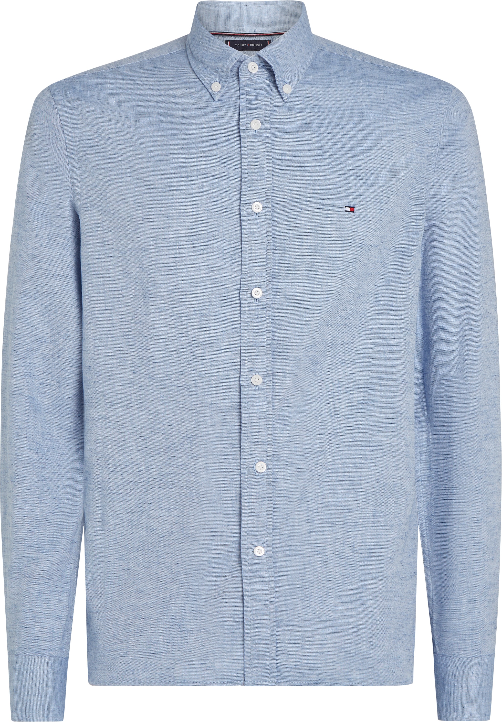 Tommy Hilfiger Langarmhemd »BRUSHED LINEN SOLID SF SHIRT«