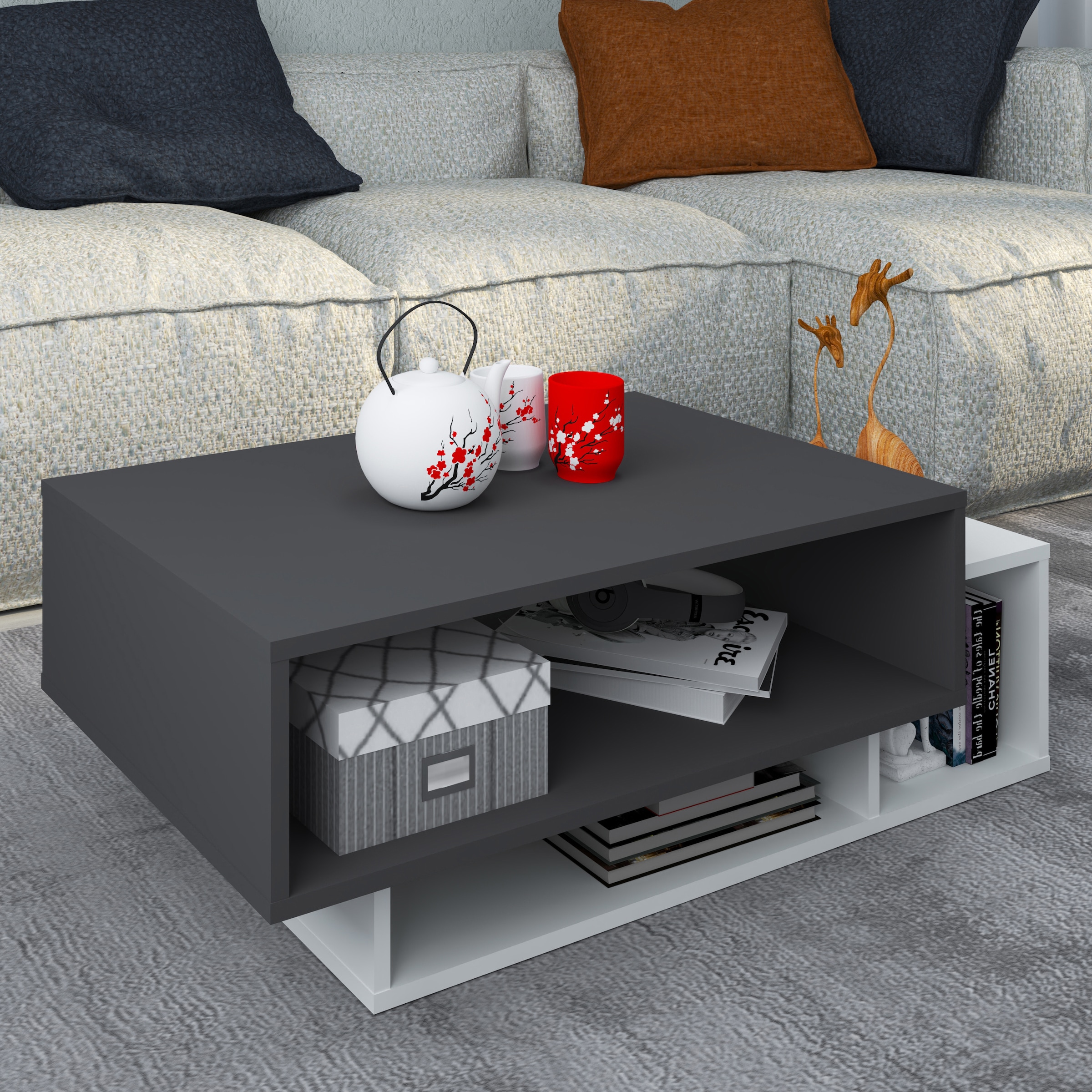 VCM Beistelltisch »Holz Sofatisch Couchtisch Wohnzimmertisch Runila«