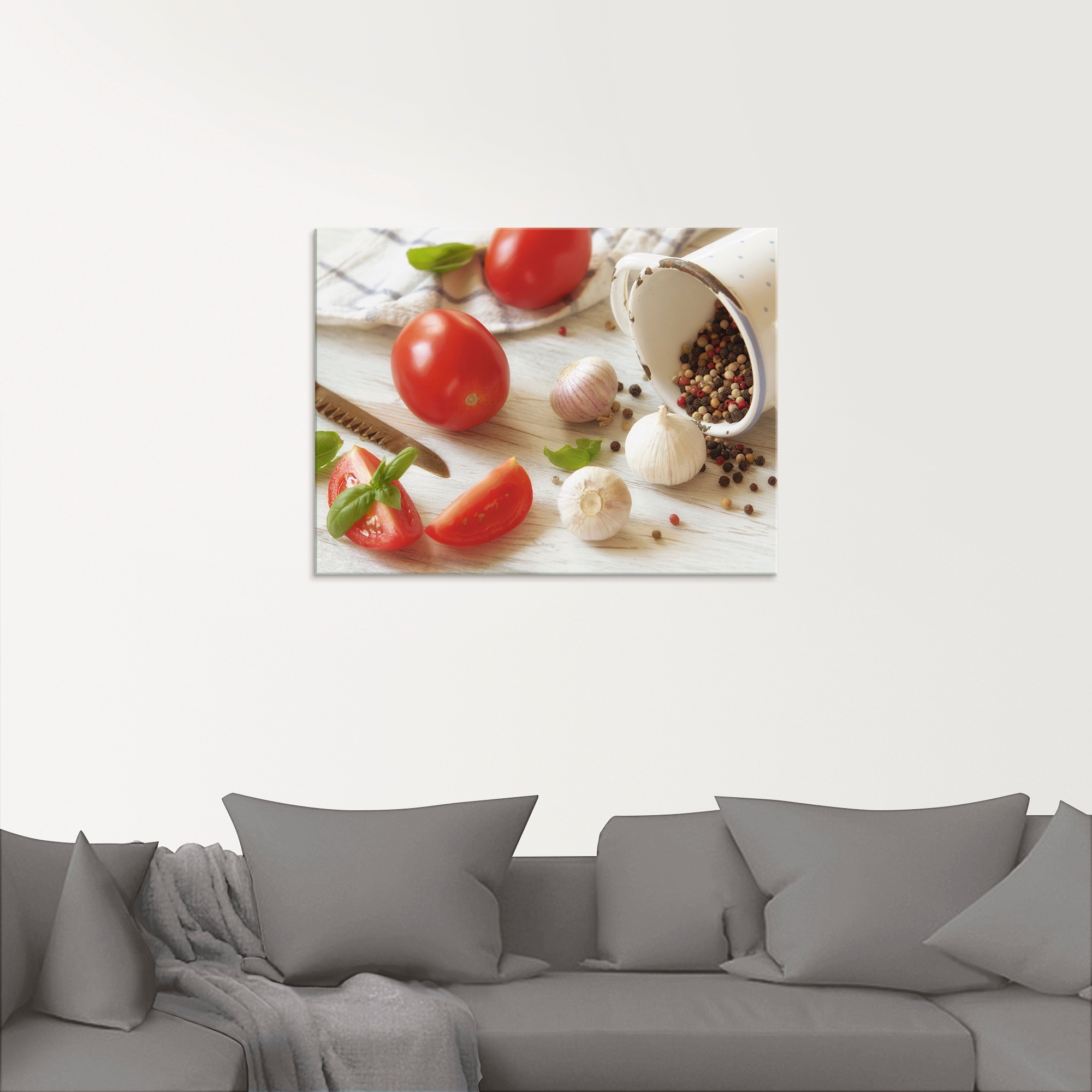 Artland Glasbild »Frische Küche«, Lebensmittel, (1 St.), in verschiedenen Größen