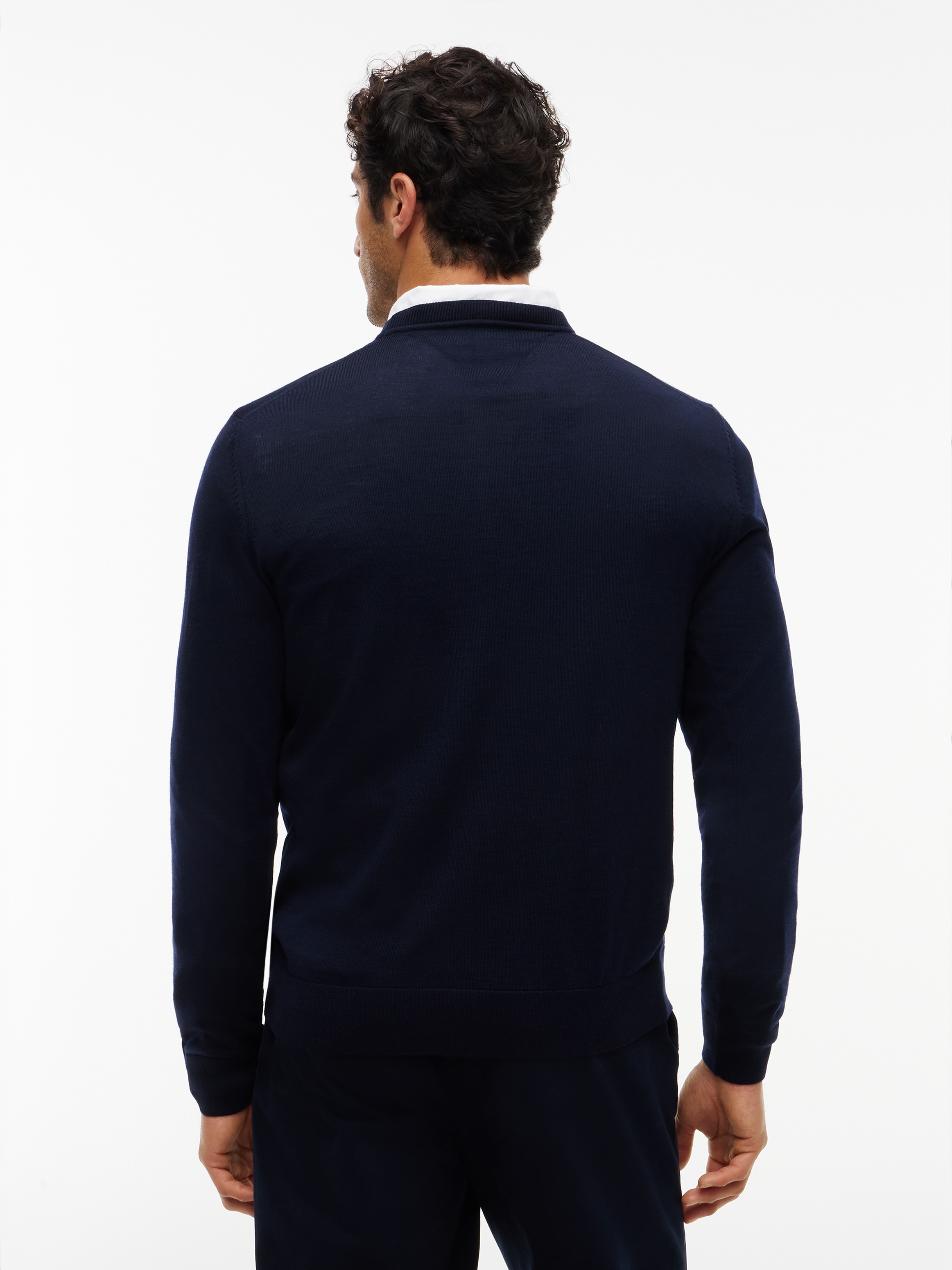 Tommy Hilfiger Wollpullover »NY MERINO CREWNECK SWEATER«