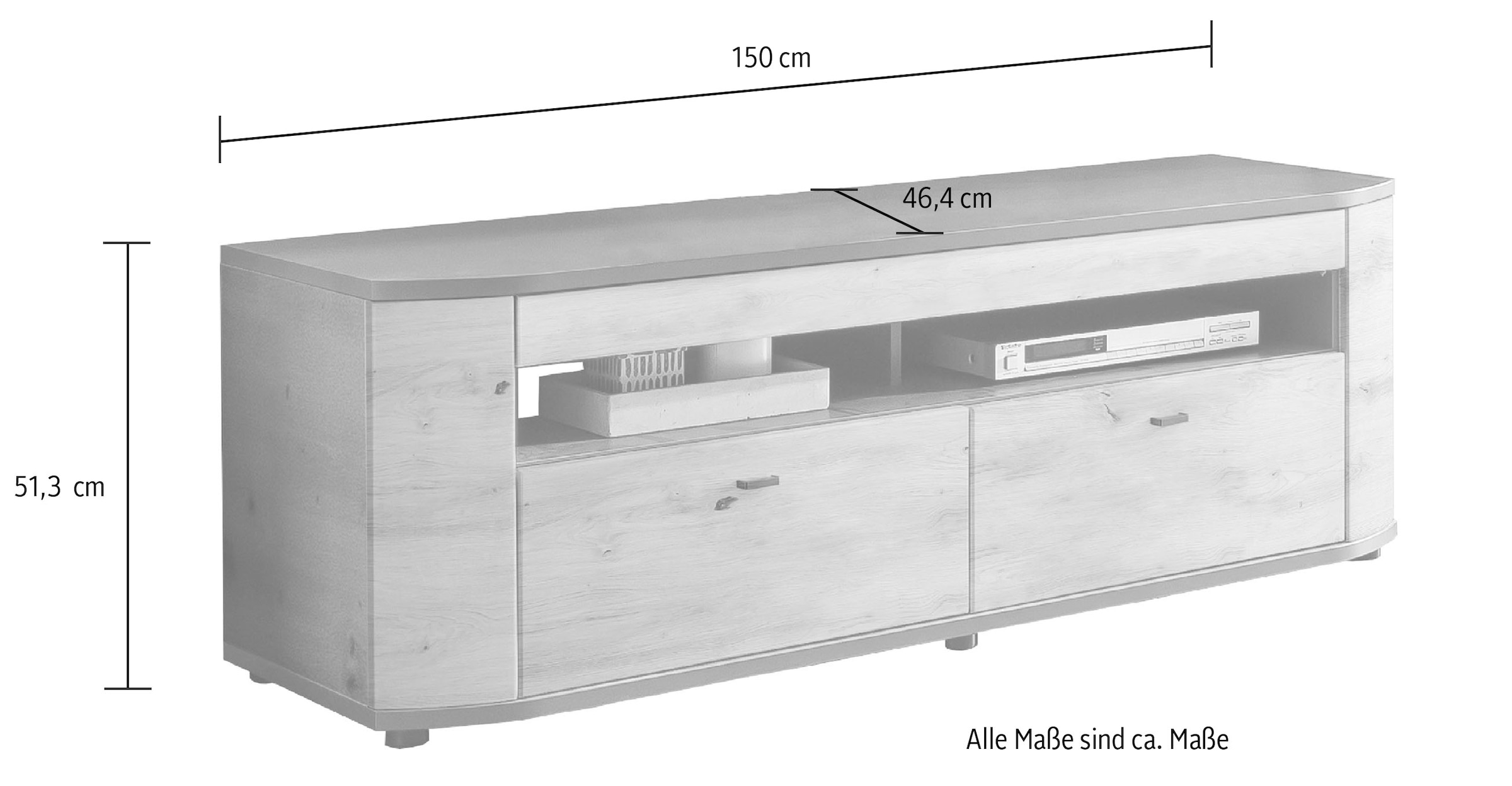 INOSIGN TV-Schrank, bei ca. 150 cm OTTO Breite