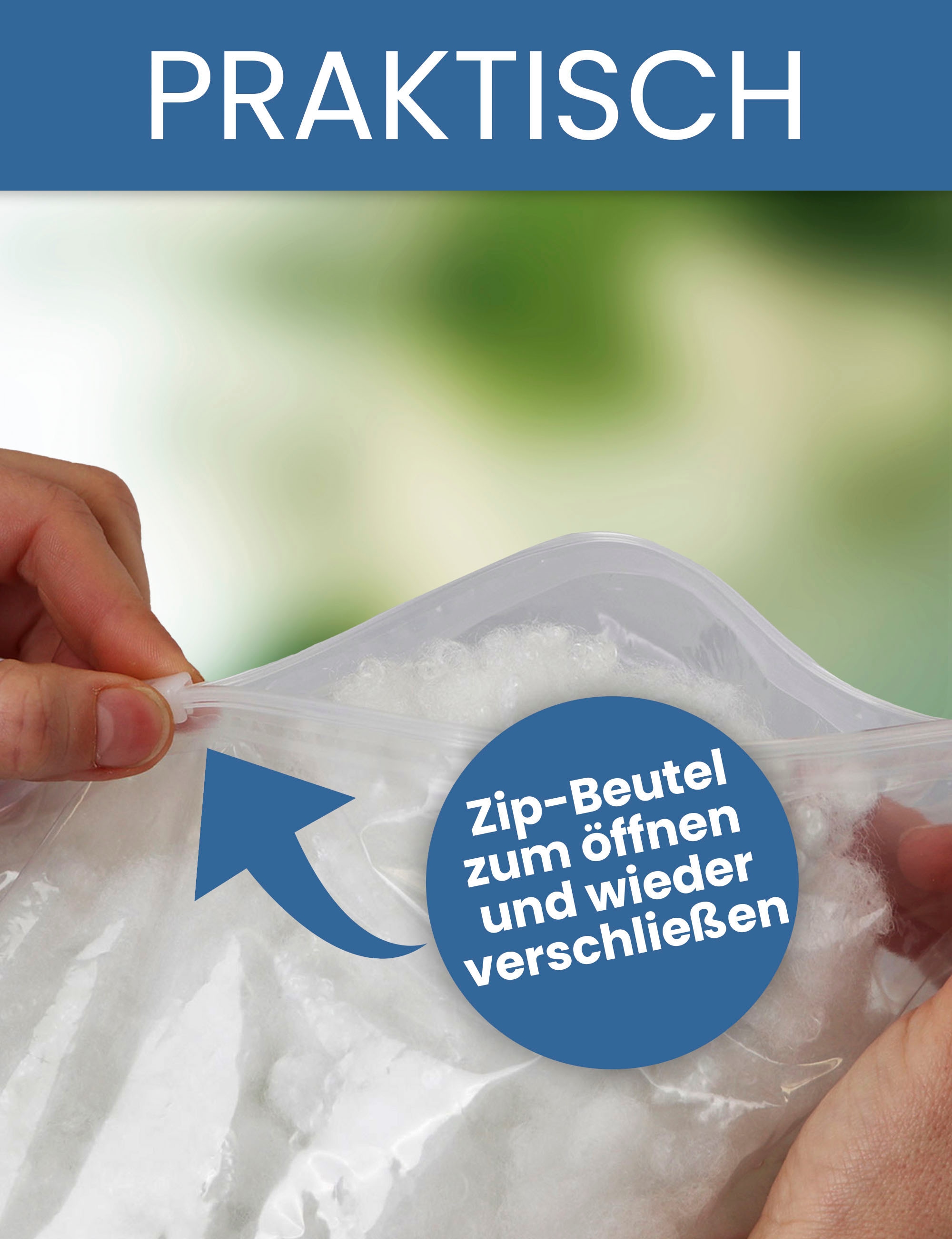 Primaflor-Ideen in Textil Kissenfüllung »PES Faserbällchen Füllmaterial« Füllmaterial für Kissen, Kuscheltiere & Puppen, Möbel, waschbar