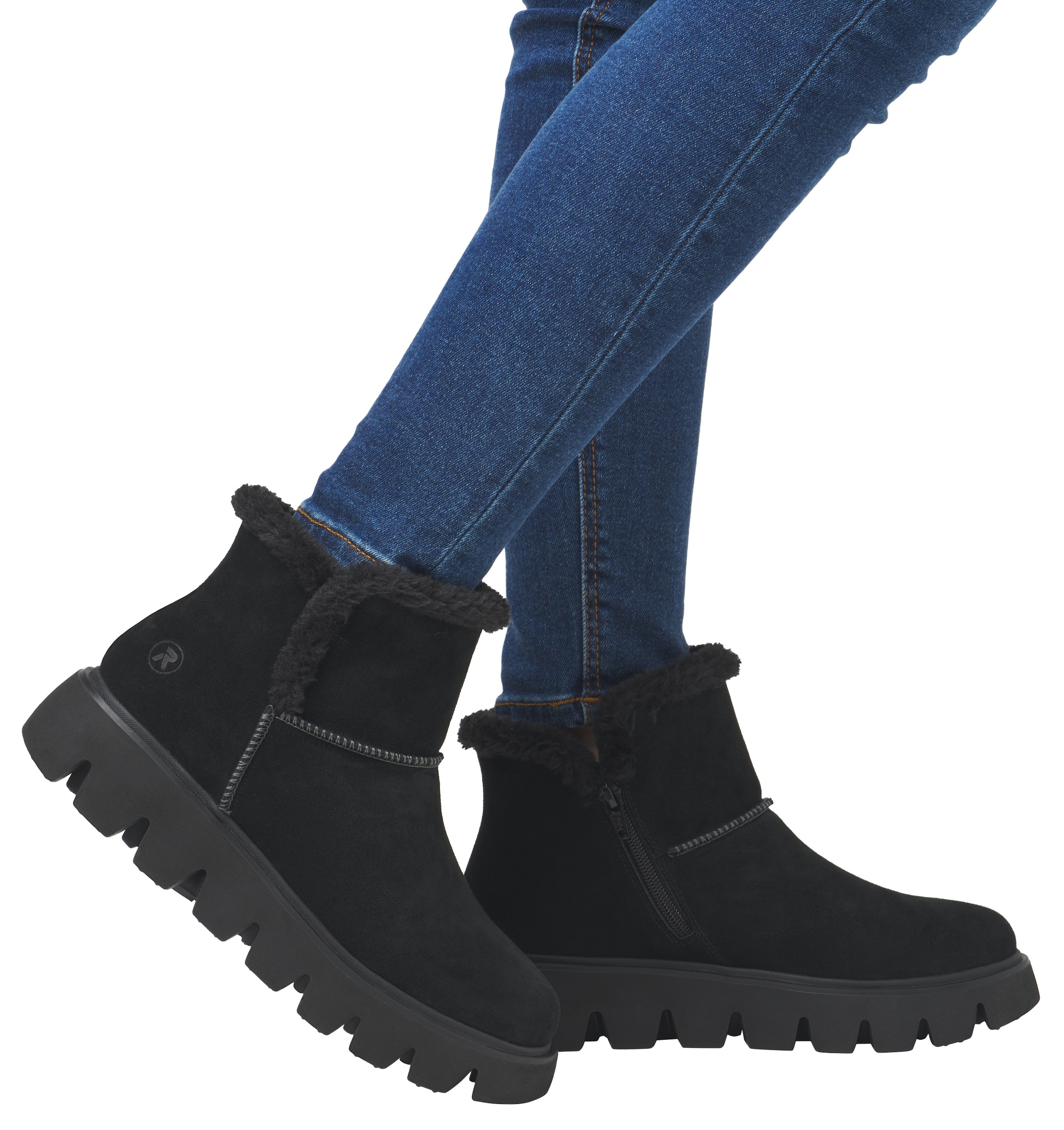 Rieker EVOLUTION Winterboots, Plateaustiefel, Schlupfschuh mit Innenreißverschluss
