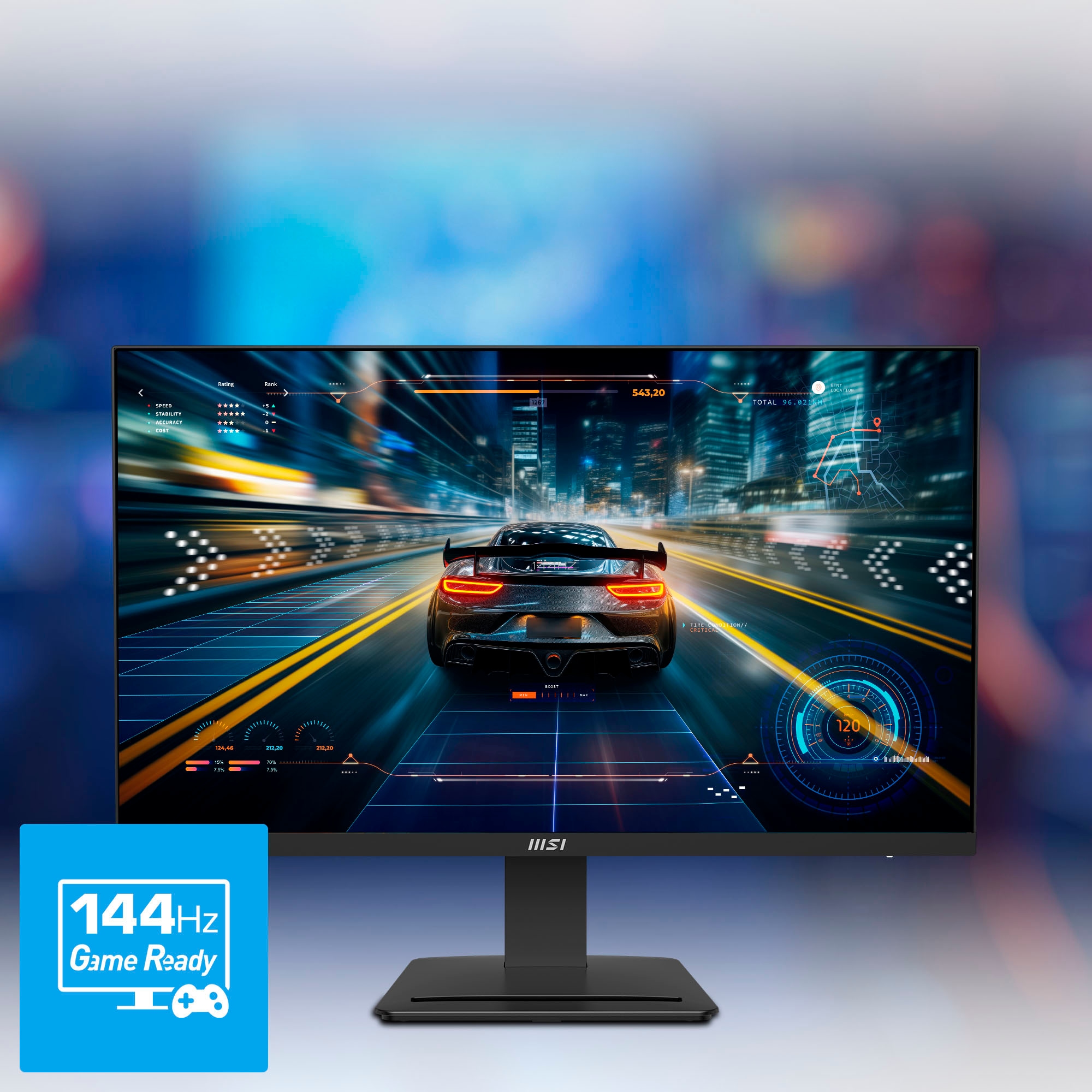 MSI LED-Monitor »PRO MP273Q E14« 68,5 cm/27 ″  2560 x 1440 px WQHD 1 Reaktionszeit 144 Hz Neigbar, 3 Jahre Herstellergarantie