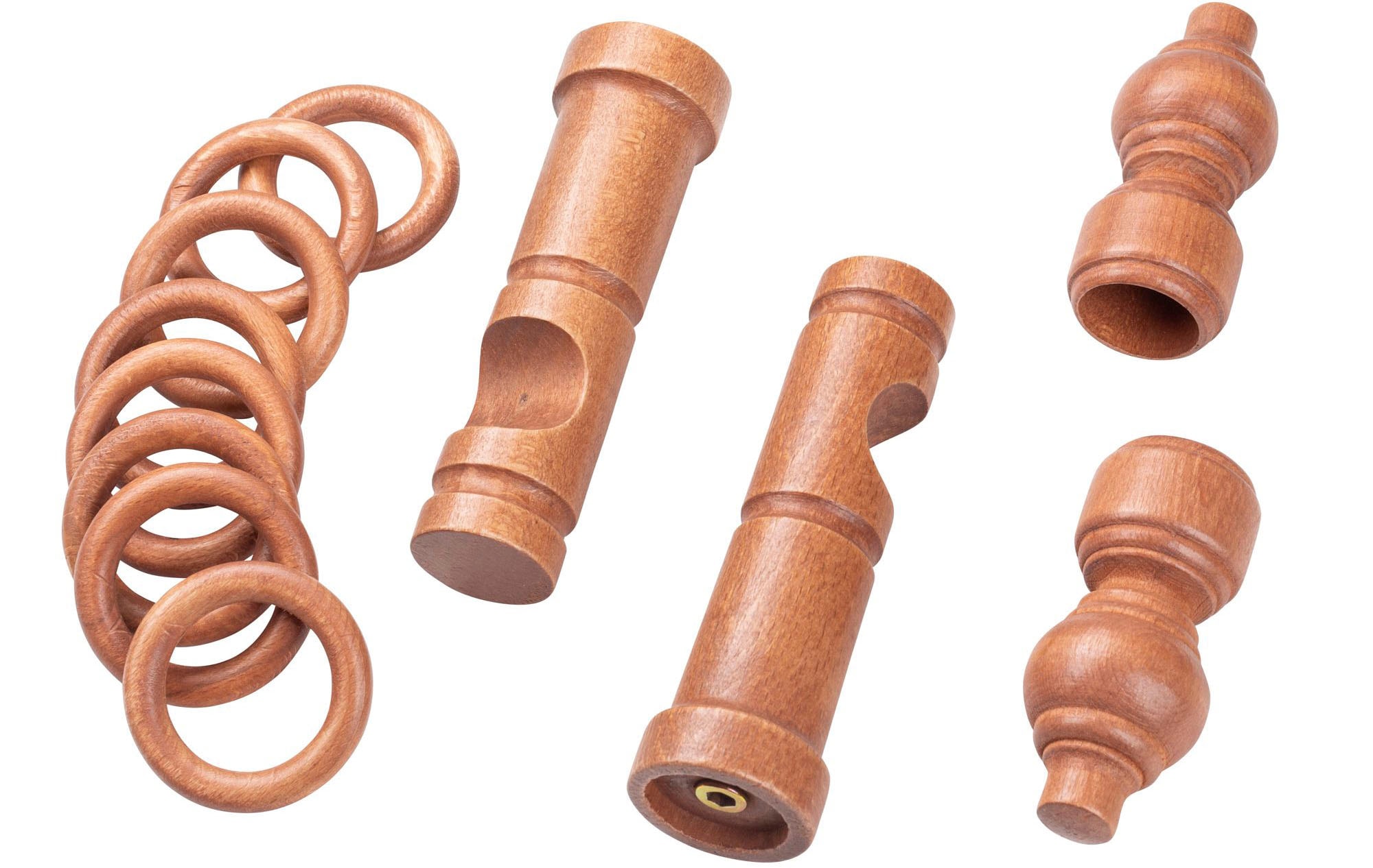 SN DECO GROUP Gardinenstange »Filigrano« 1 läufig-läufig Fixmaß 28 mm, Holz, verschiedene Längen und Farben, Komplettset