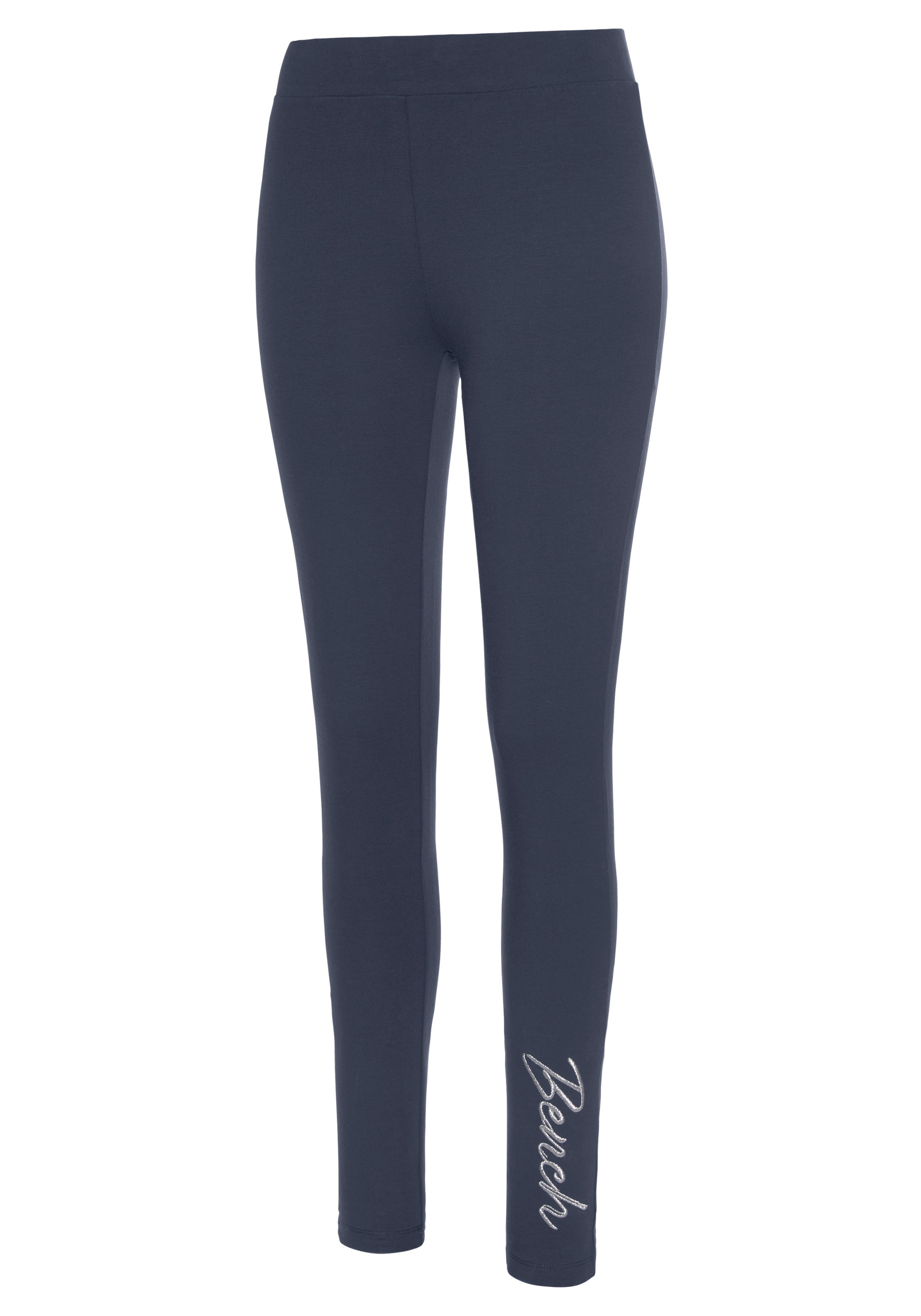 Bench. Loungewear Leggings, mit glitzernder Logostickerei auf dem Bein