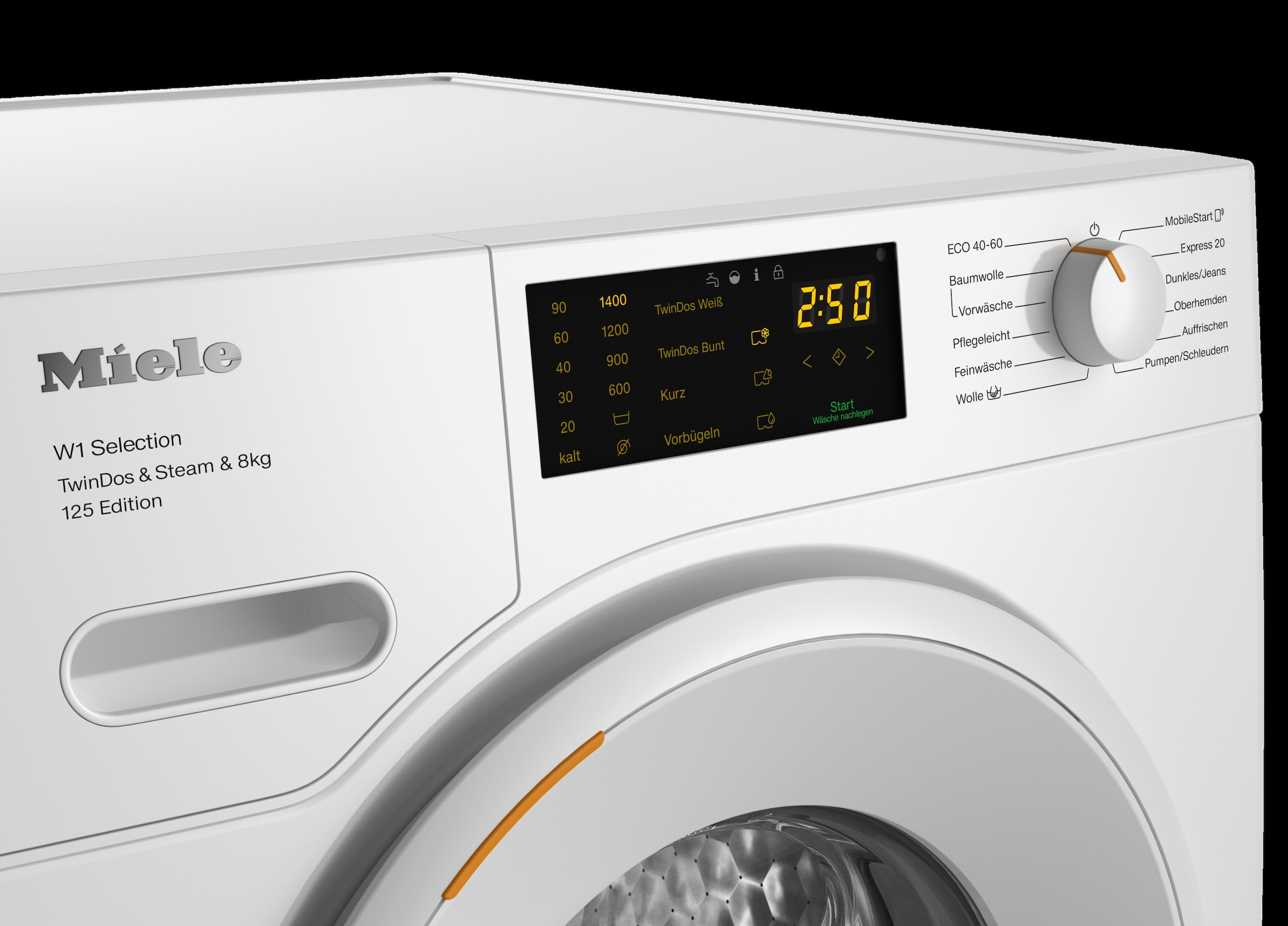 Miele Waschmaschine WSB683 WCS »125 Edition Lotosweiß«, 8 kg