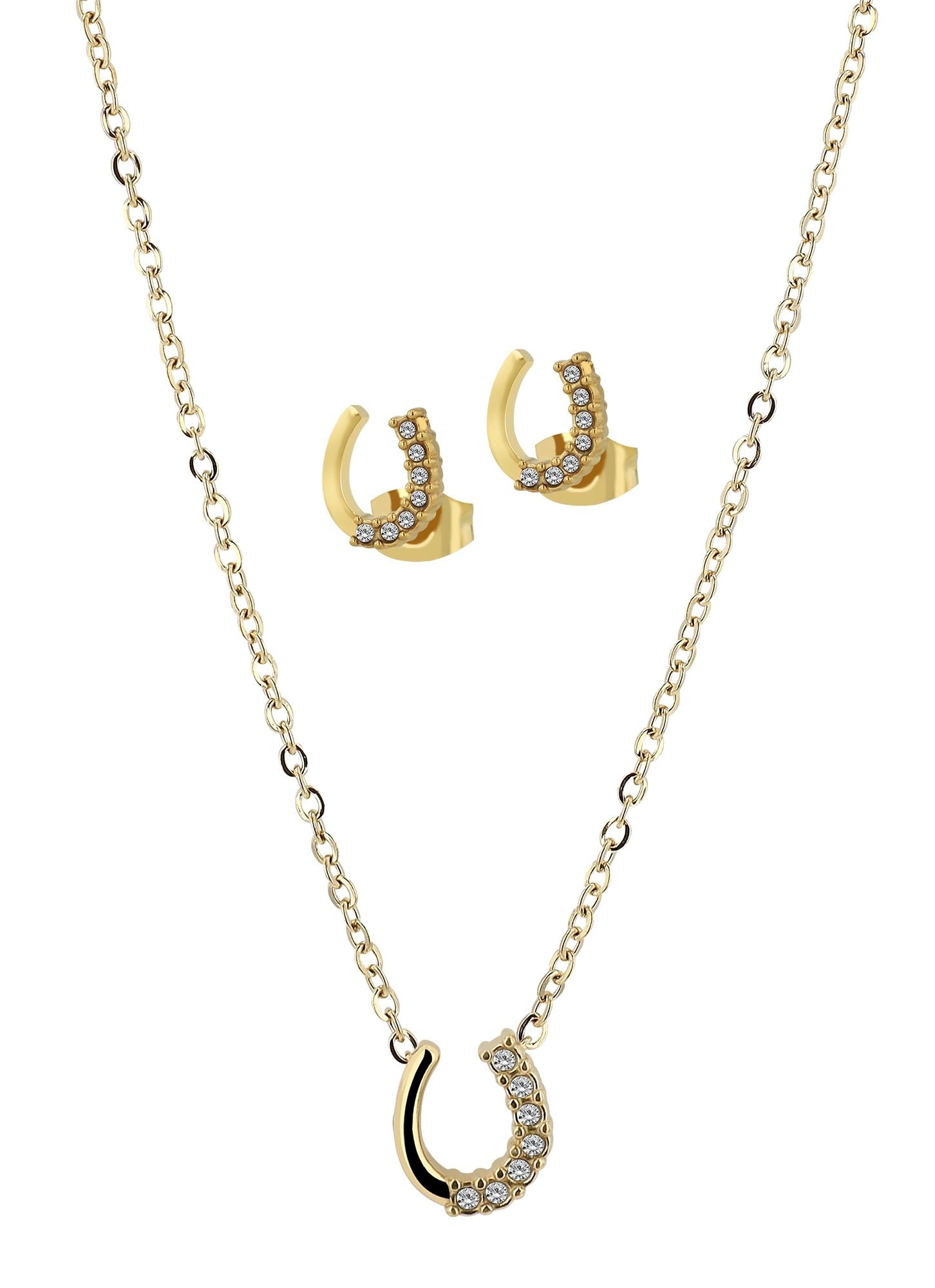 Adelia´s Gliederkette »Damen Halskette aus Edelstahl 45 cm«