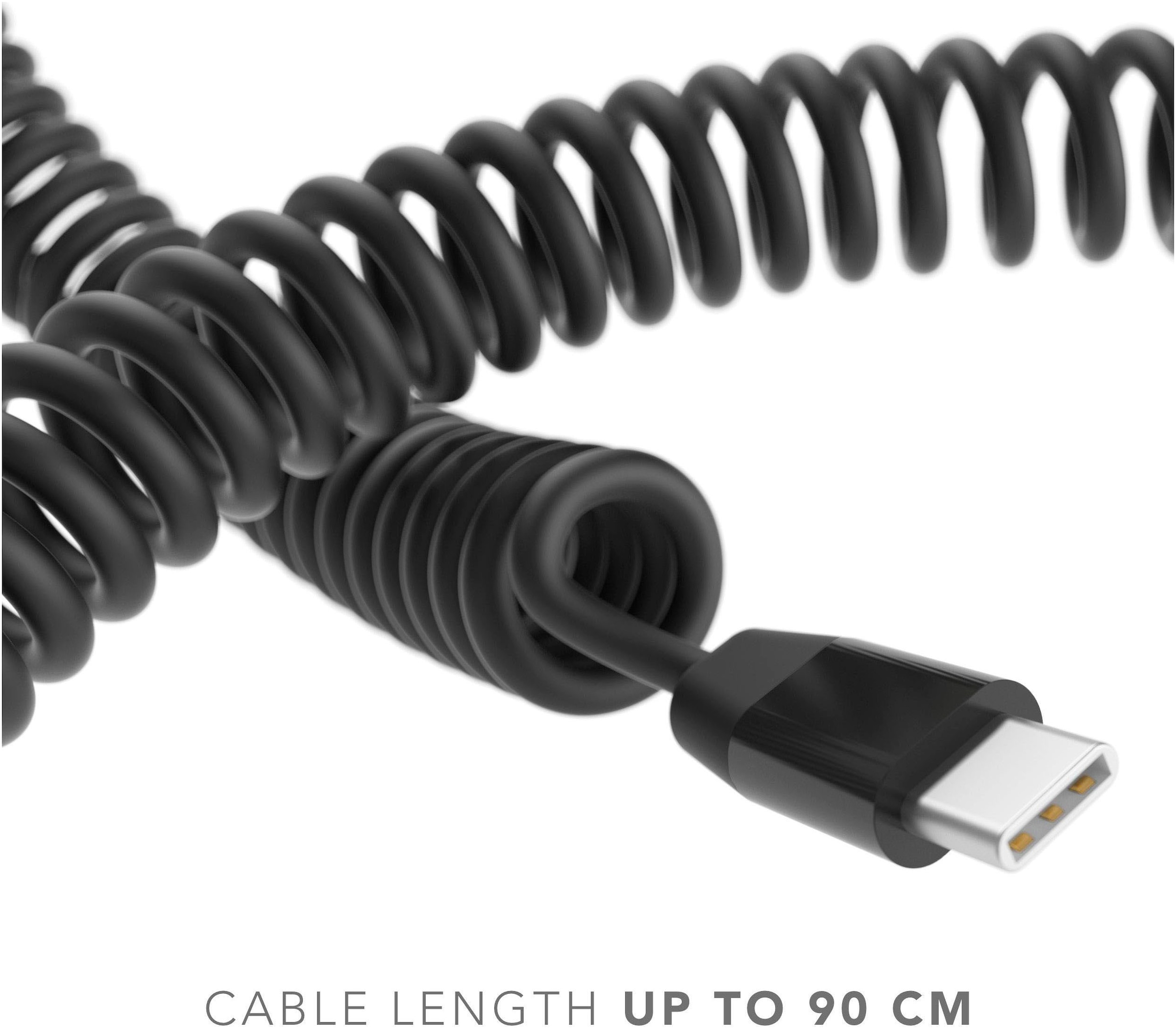 VONMÄHLEN USB-Kabel »allroundo eco - All-in-One Ladekabel«, 90 cm, Adapter: USB-A, Mikro-USB und Lightning