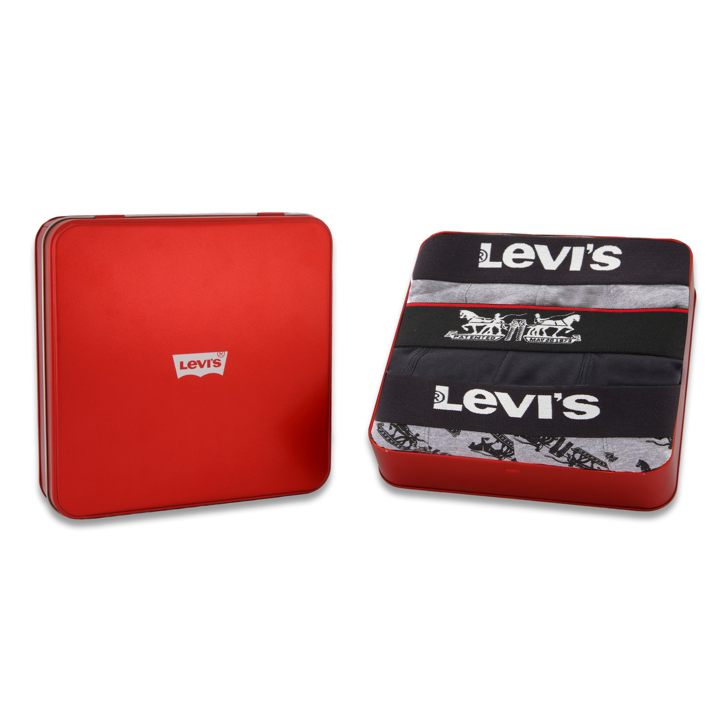 Levi's® Boxershorts »LEVIS MEN GIFT HORSE PULL BOXER BRIEF 3P«, (3er Pack)