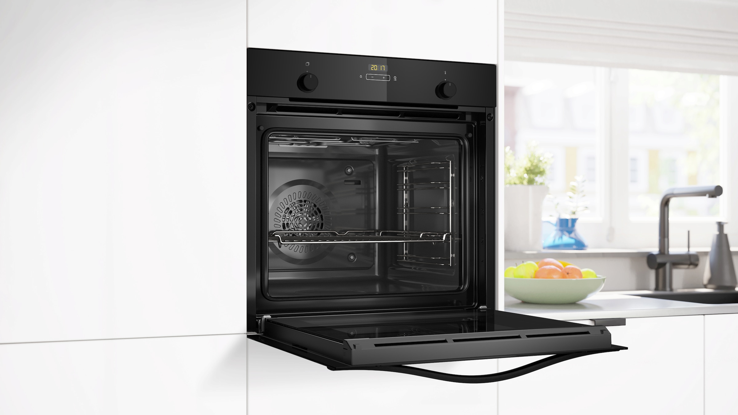 Constructa Einbaubackofen  »CF4M61063«, mit Teleskopauszug nachrüstbar